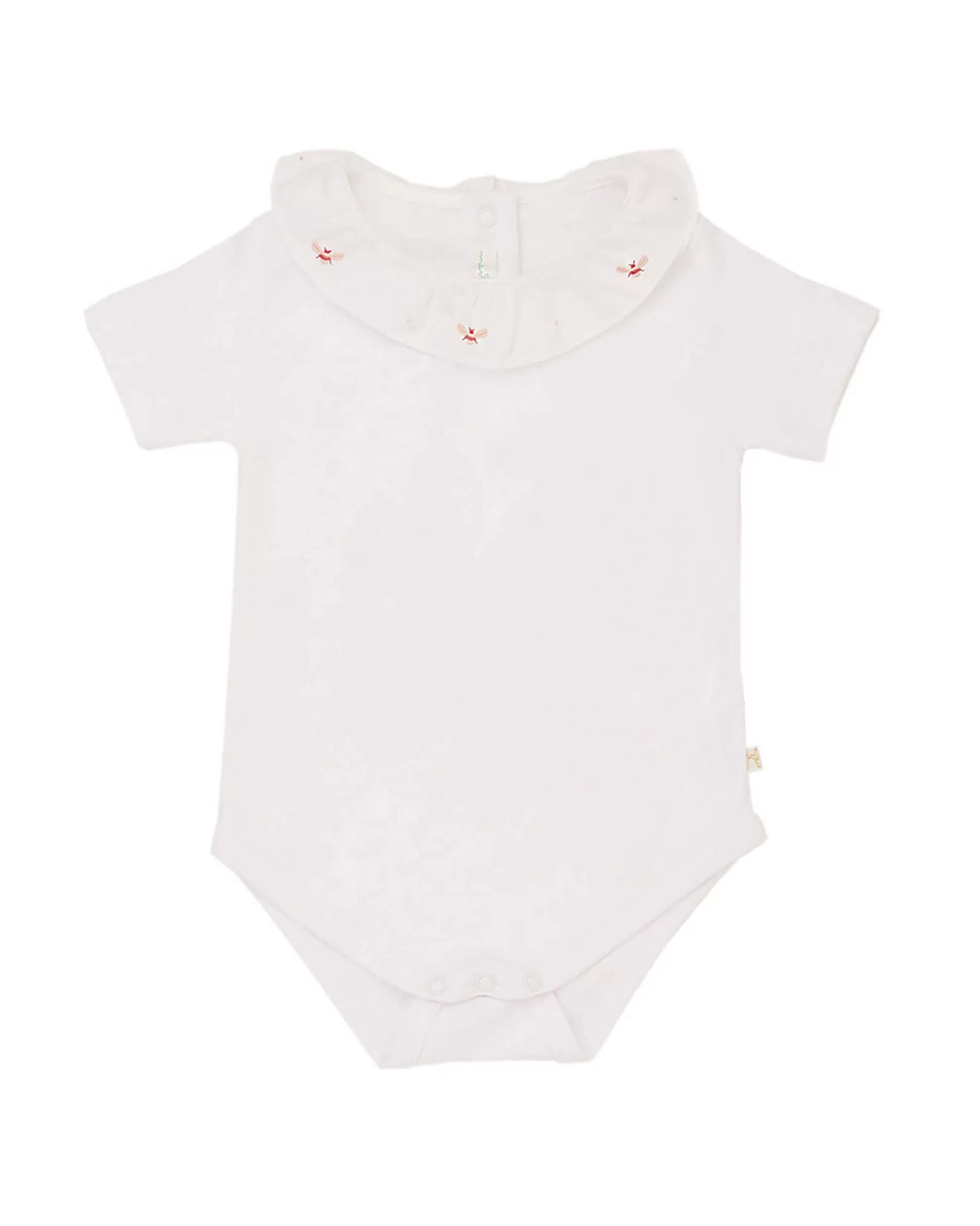 New Alexandra Ruffle Collar Onesie - Bee Embroidery Baby Baby Girl