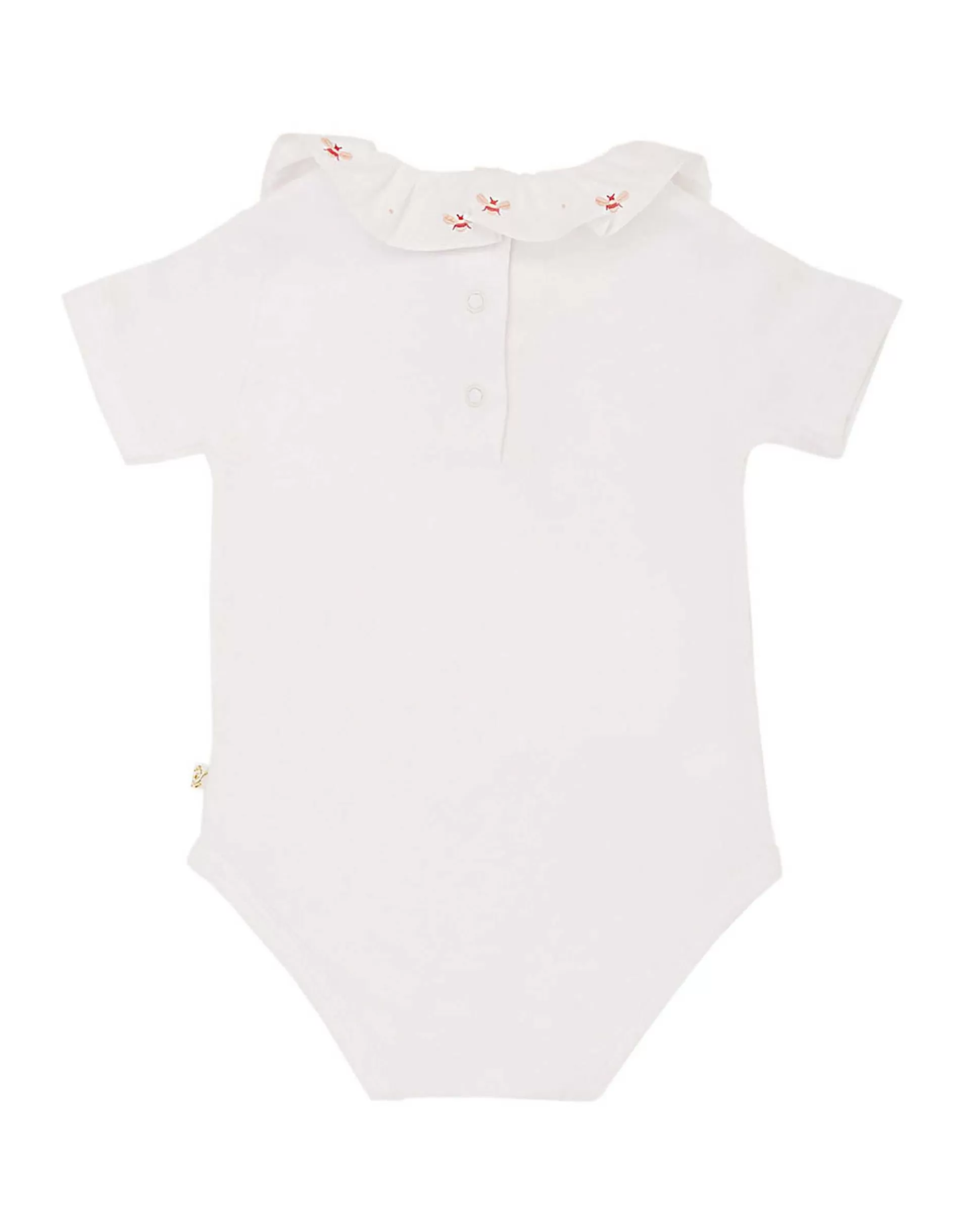 New Alexandra Ruffle Collar Onesie - Bee Embroidery Baby Baby Girl