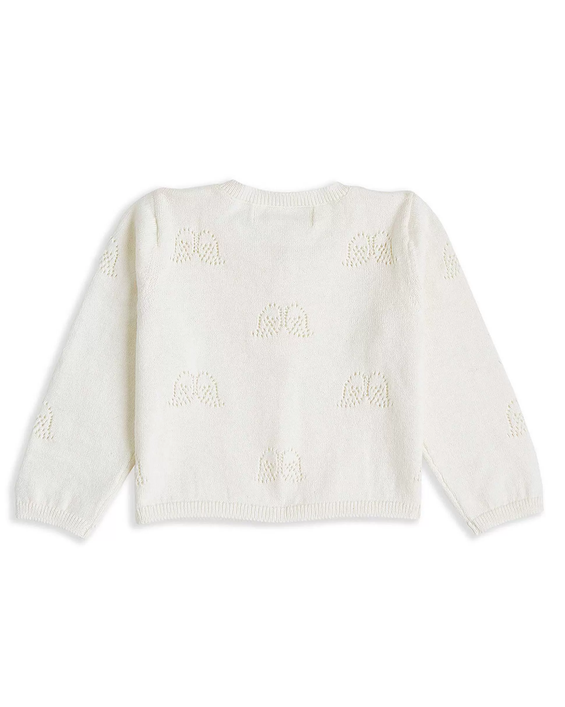 Cheap Angel Wing Pointelle Cardigan - Ivory Baby The Iconic Angel Wing