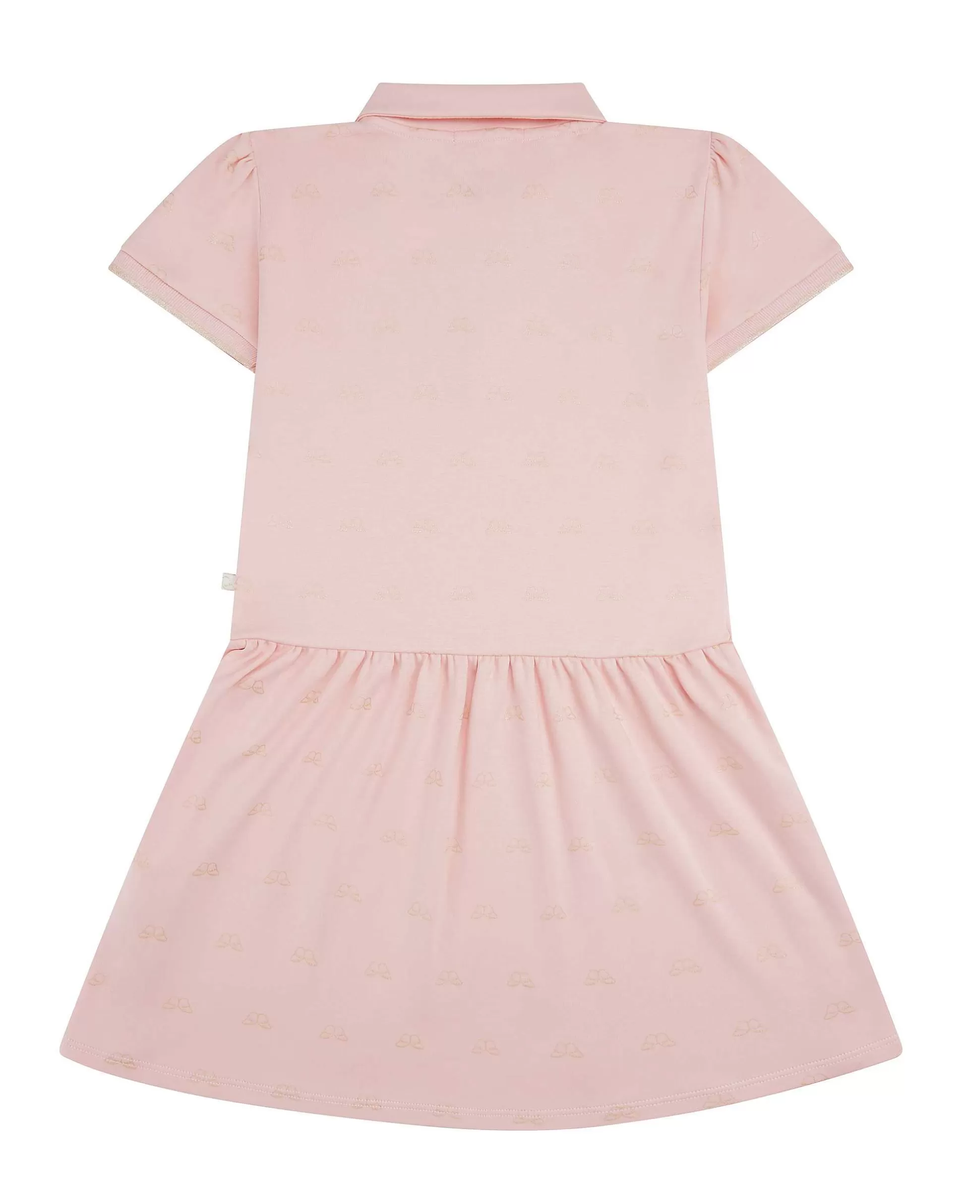 New Angel Wing Print Polo Dress - Child Pink & Gold Child The Iconic Angel Wing