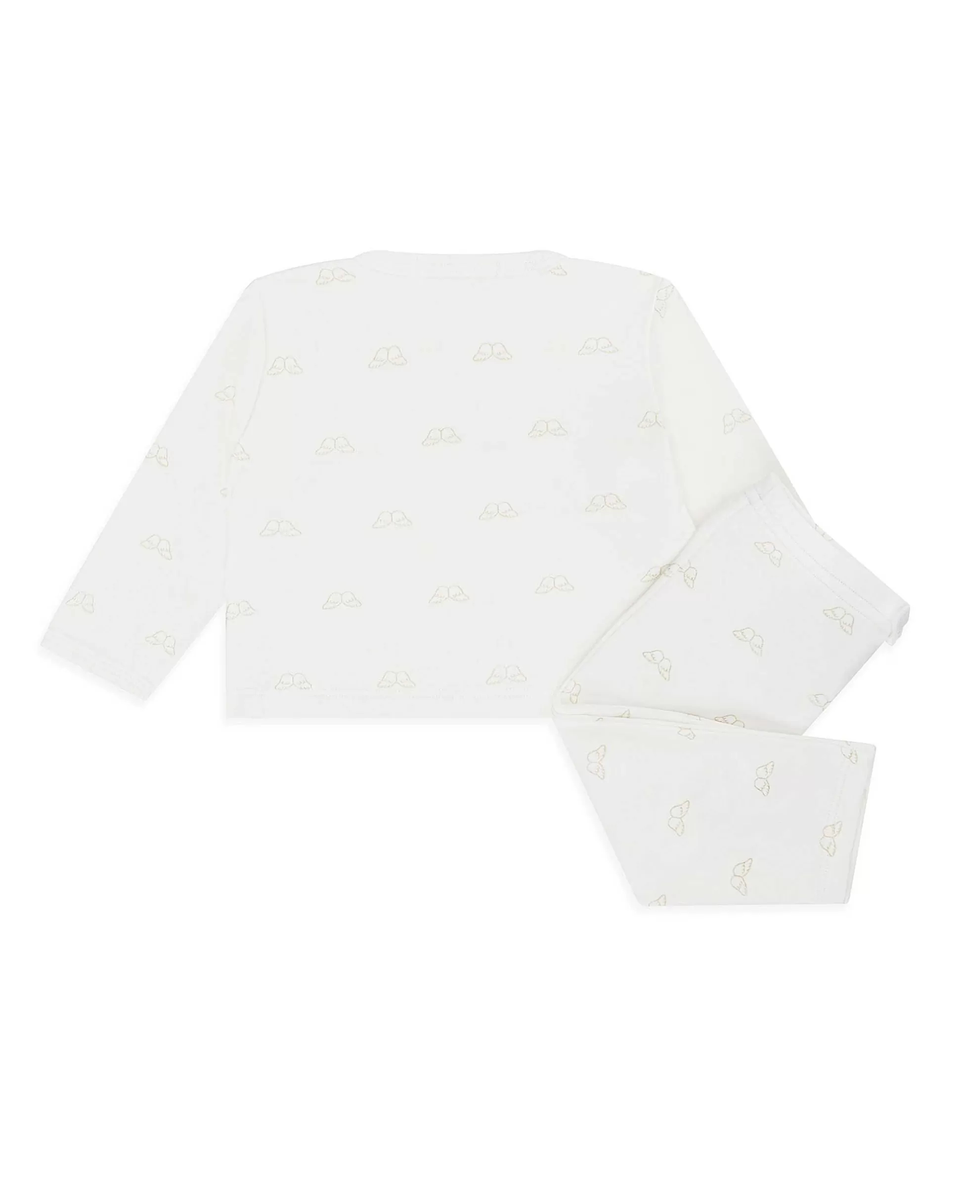 Cheap Angel Wing Print Wrap Set - Cream Baby The Iconic Angel Wing