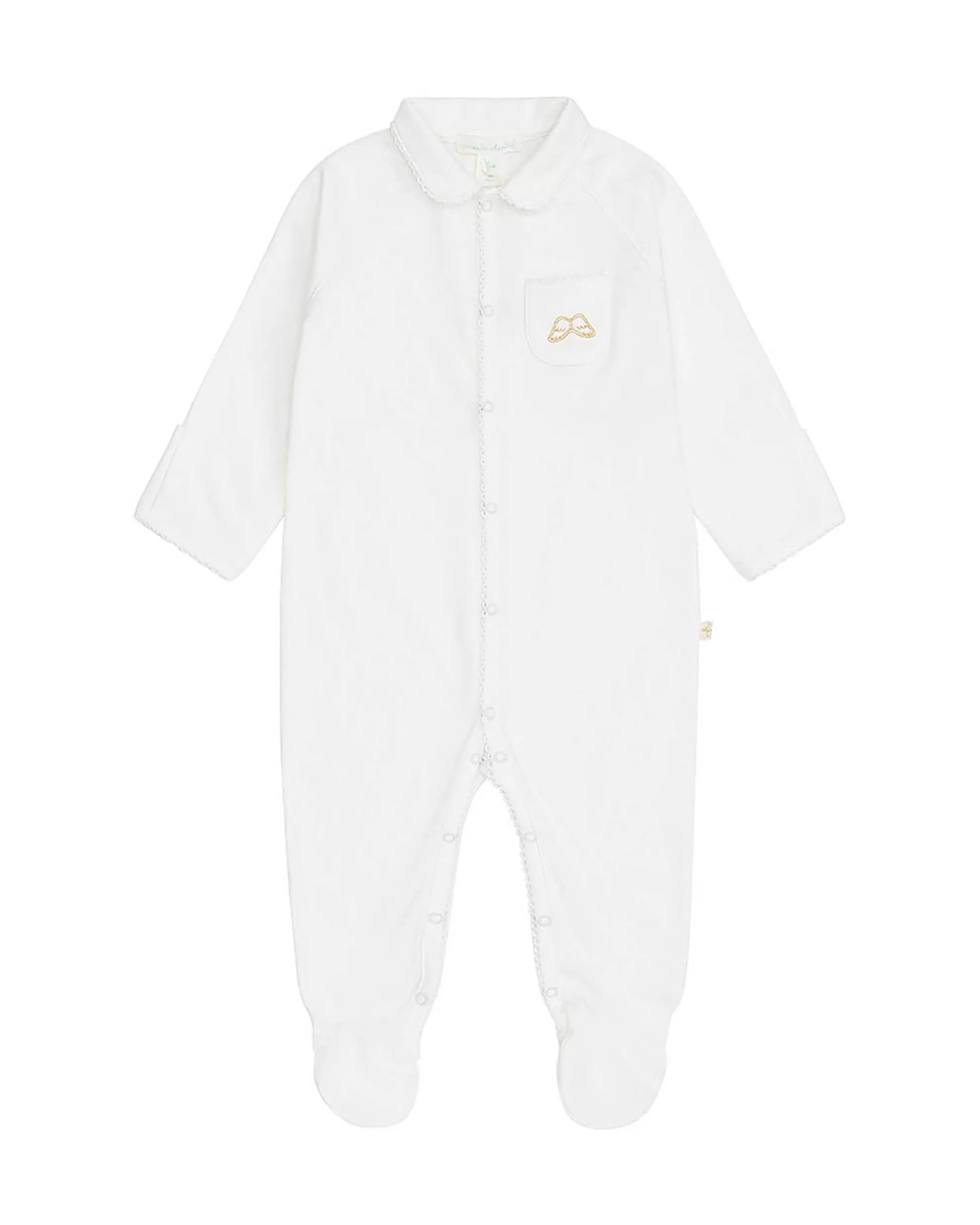 Cheap Angel Wing Sleepsuit With Mittens - White Baby The Iconic Angel Wing