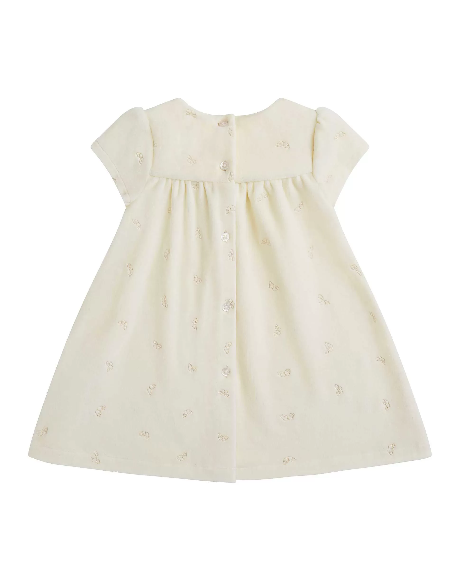 Hot Angel Wing Velour Dress - Baby Cream Baby The Iconic Angel Wing