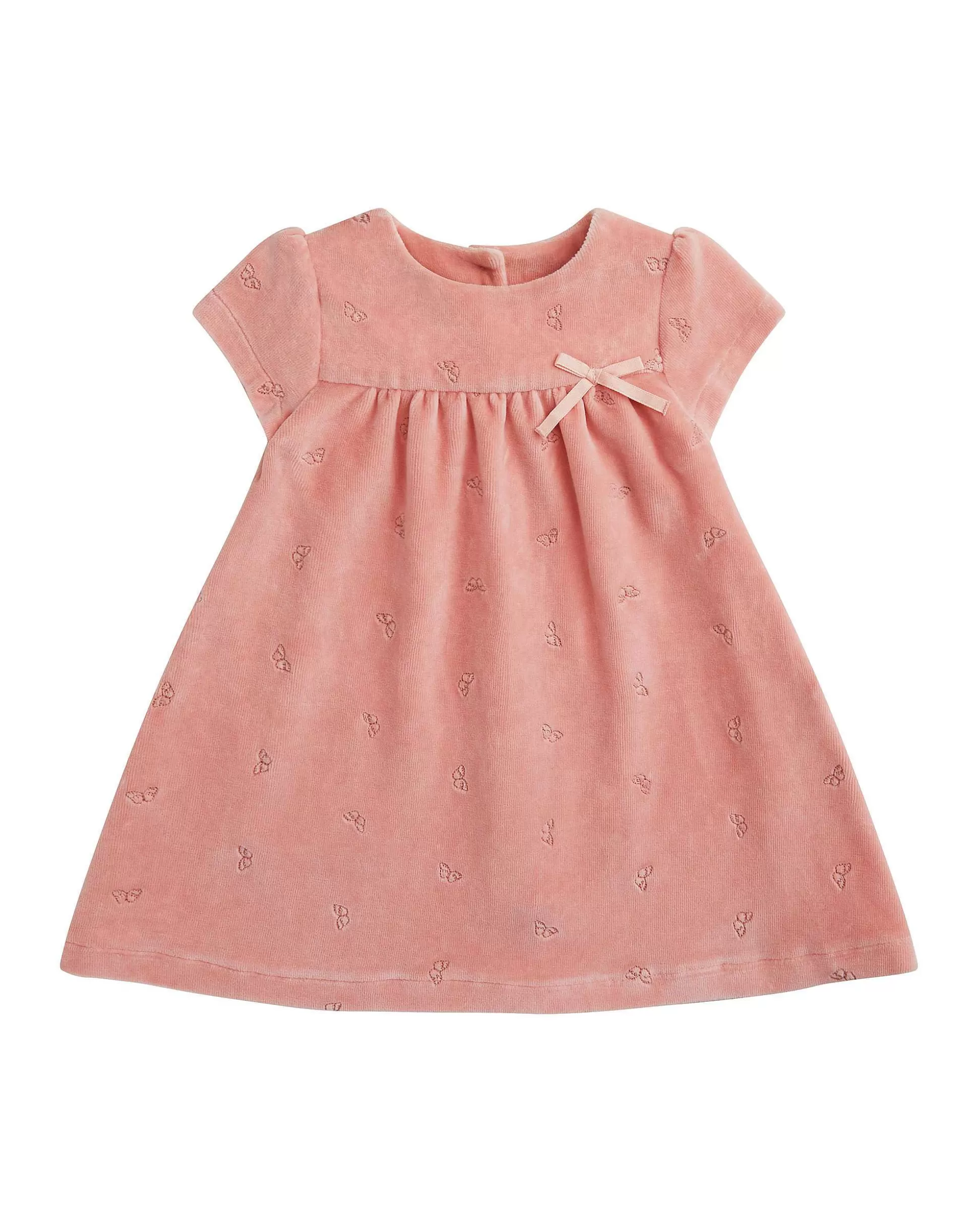 Clearance Angel Wing Velour Dress - Baby Dusty Pink Baby The Iconic Angel Wing