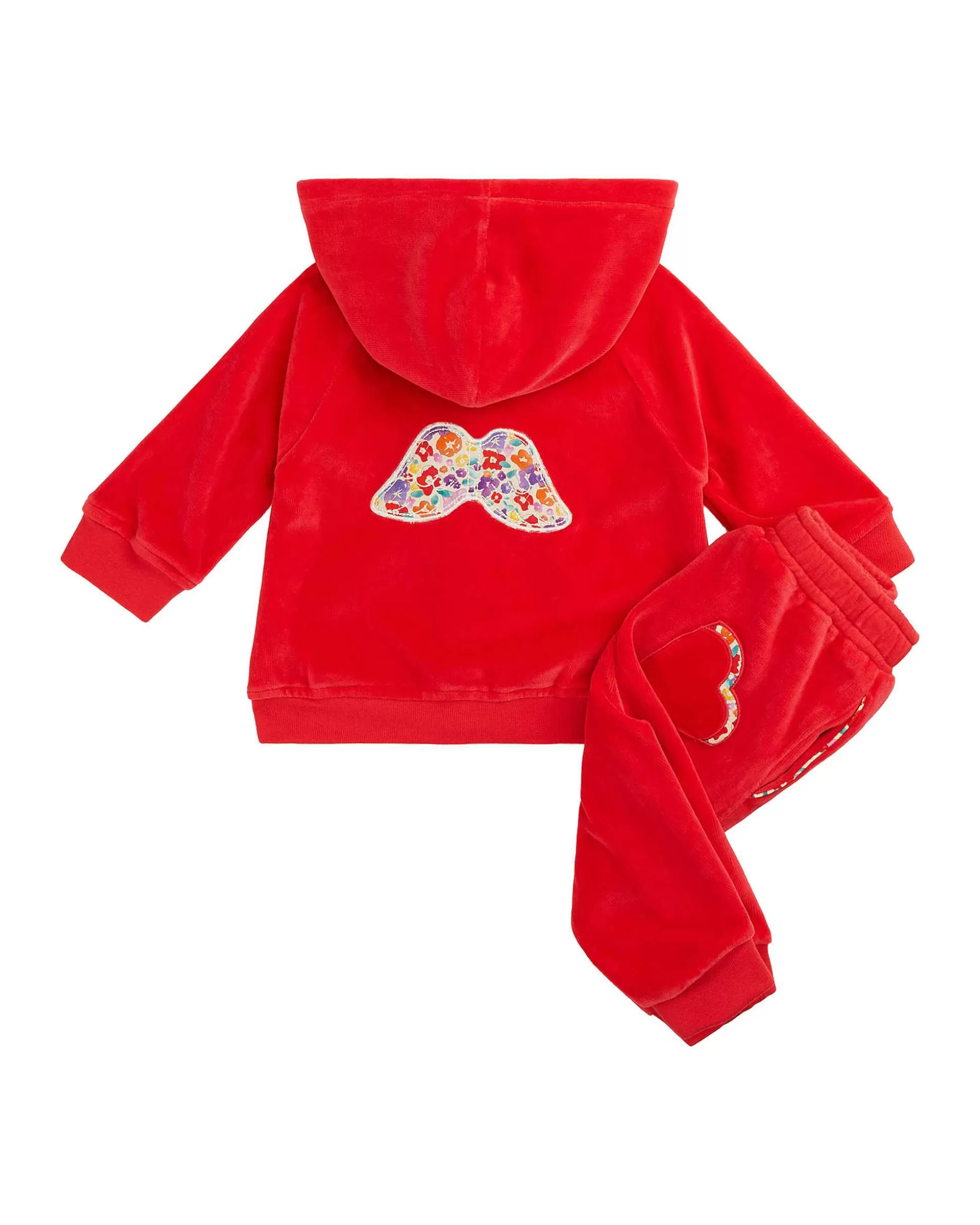 Sale Angel Wing Velour Loungewear Set Baby Berry Baby The Iconic Angel Wing