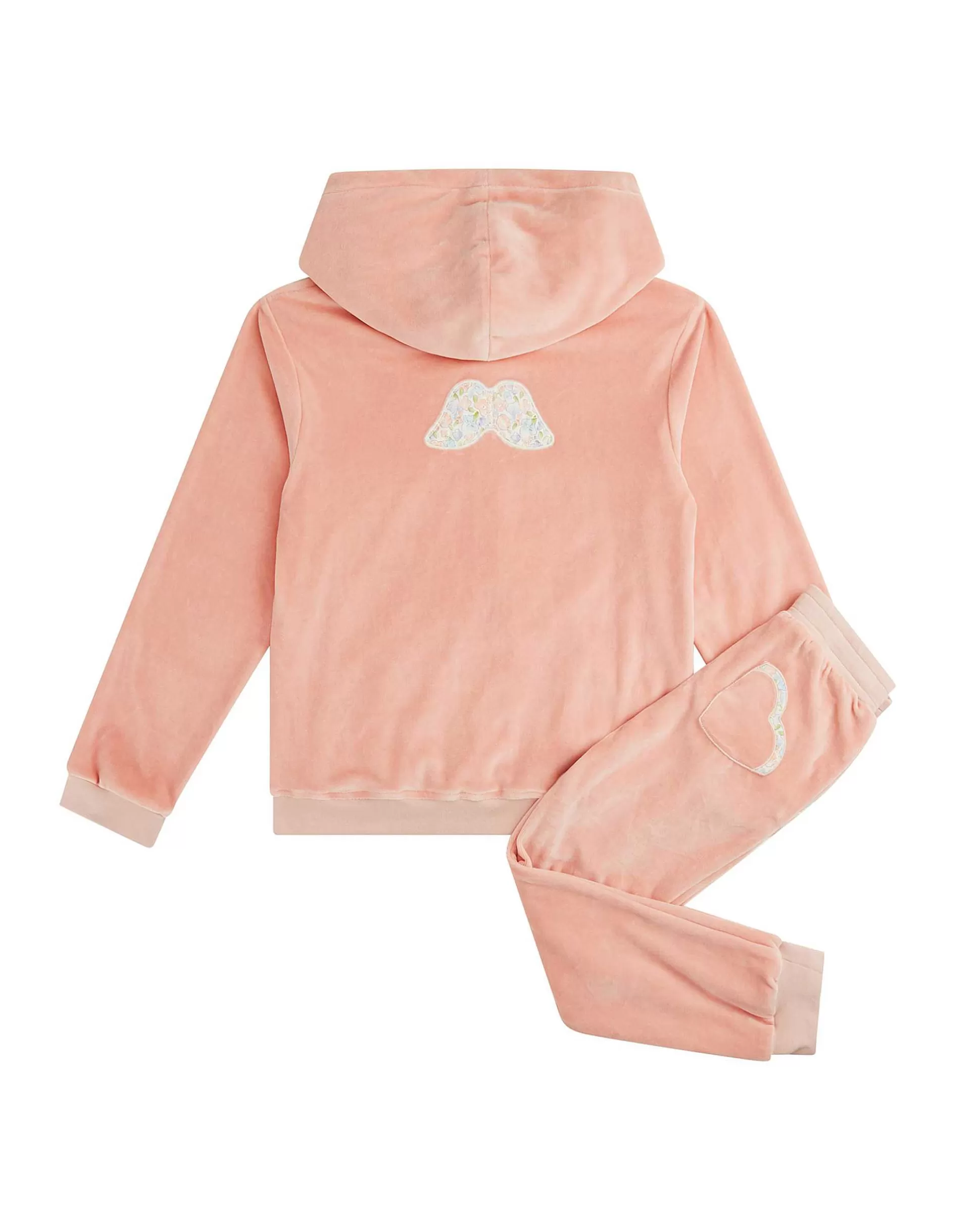 New Angel Wing Velour Loungewear Set Child Dusty Pink Child The Iconic Angel Wing