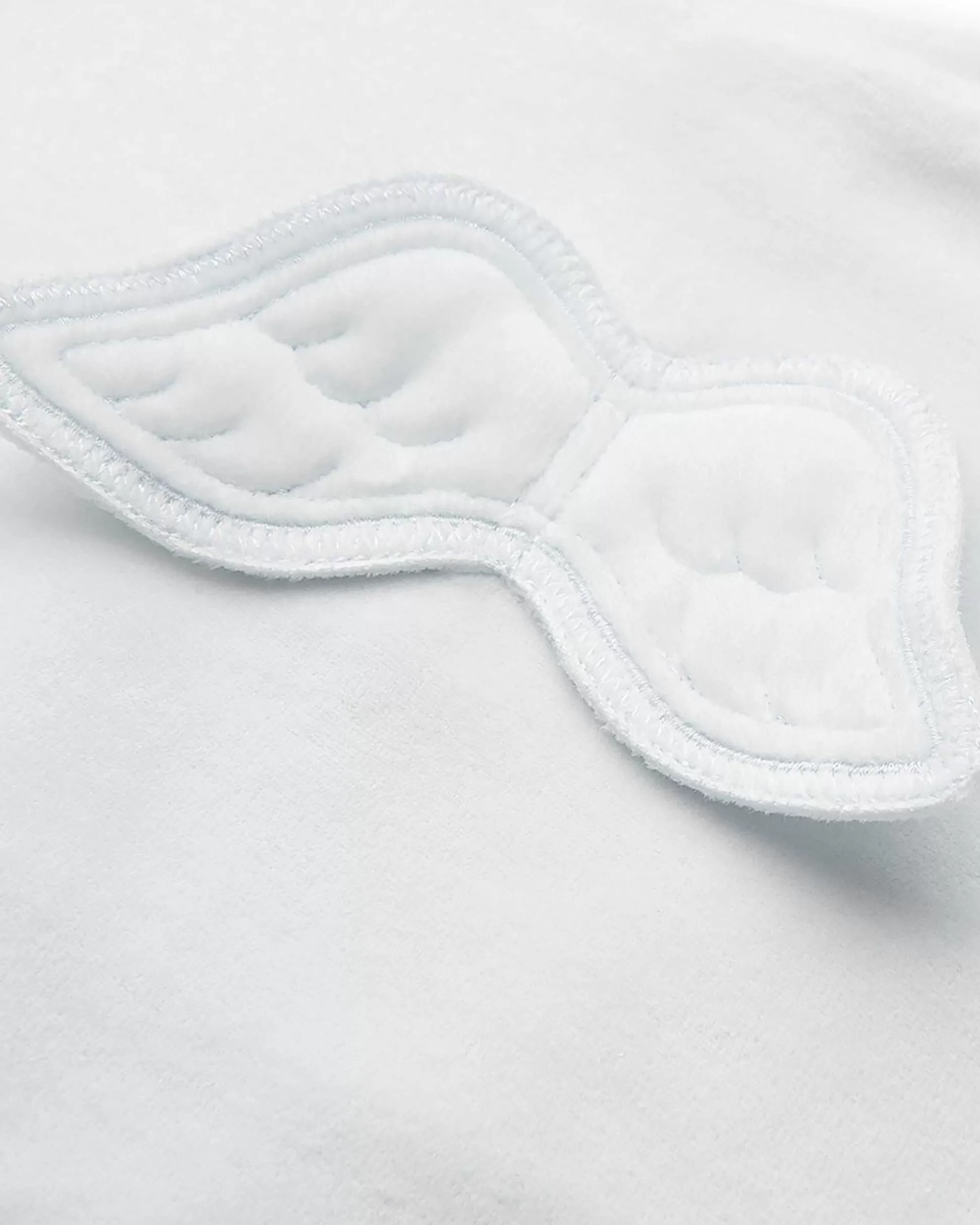 Best Sale Angel Wing Velour Sleepsuit - Blue Baby The Iconic Angel Wing