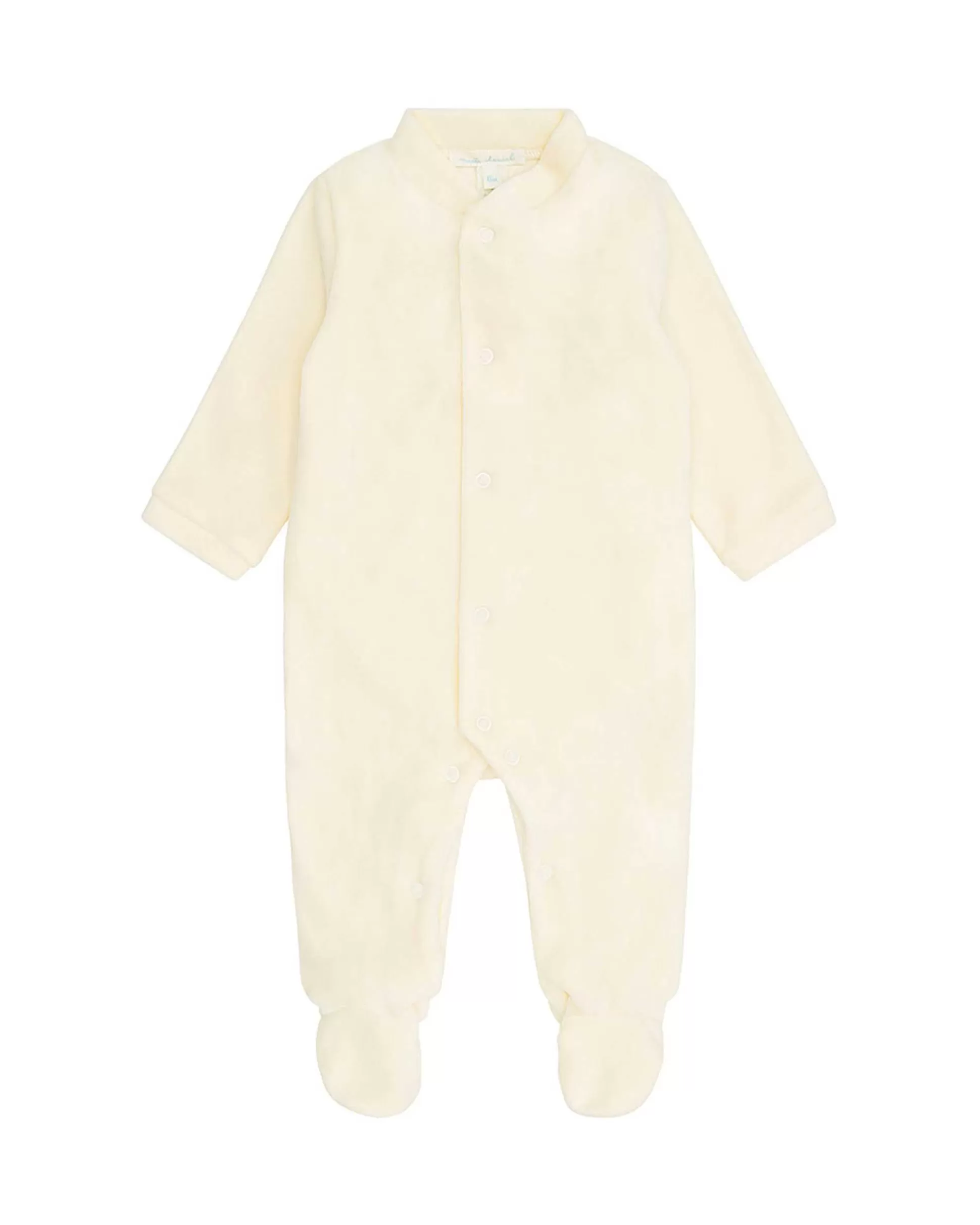 Best Angel Wing Velour Sleepsuit - Cream & Gold Baby The Iconic Angel Wing