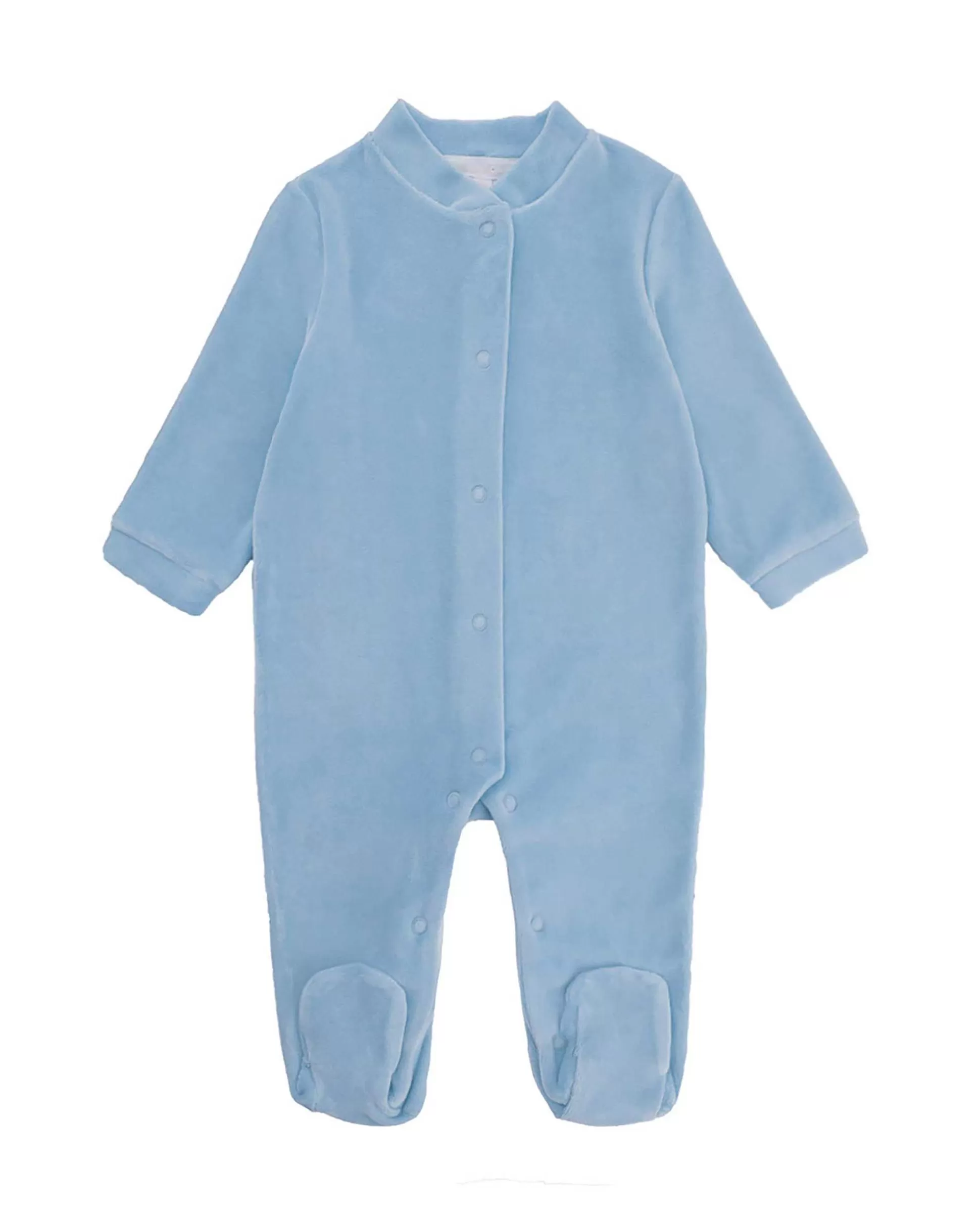 Cheap Angel Wing Velour Sleepsuit - Dusty Blue & Gold Baby The Iconic Angel Wing