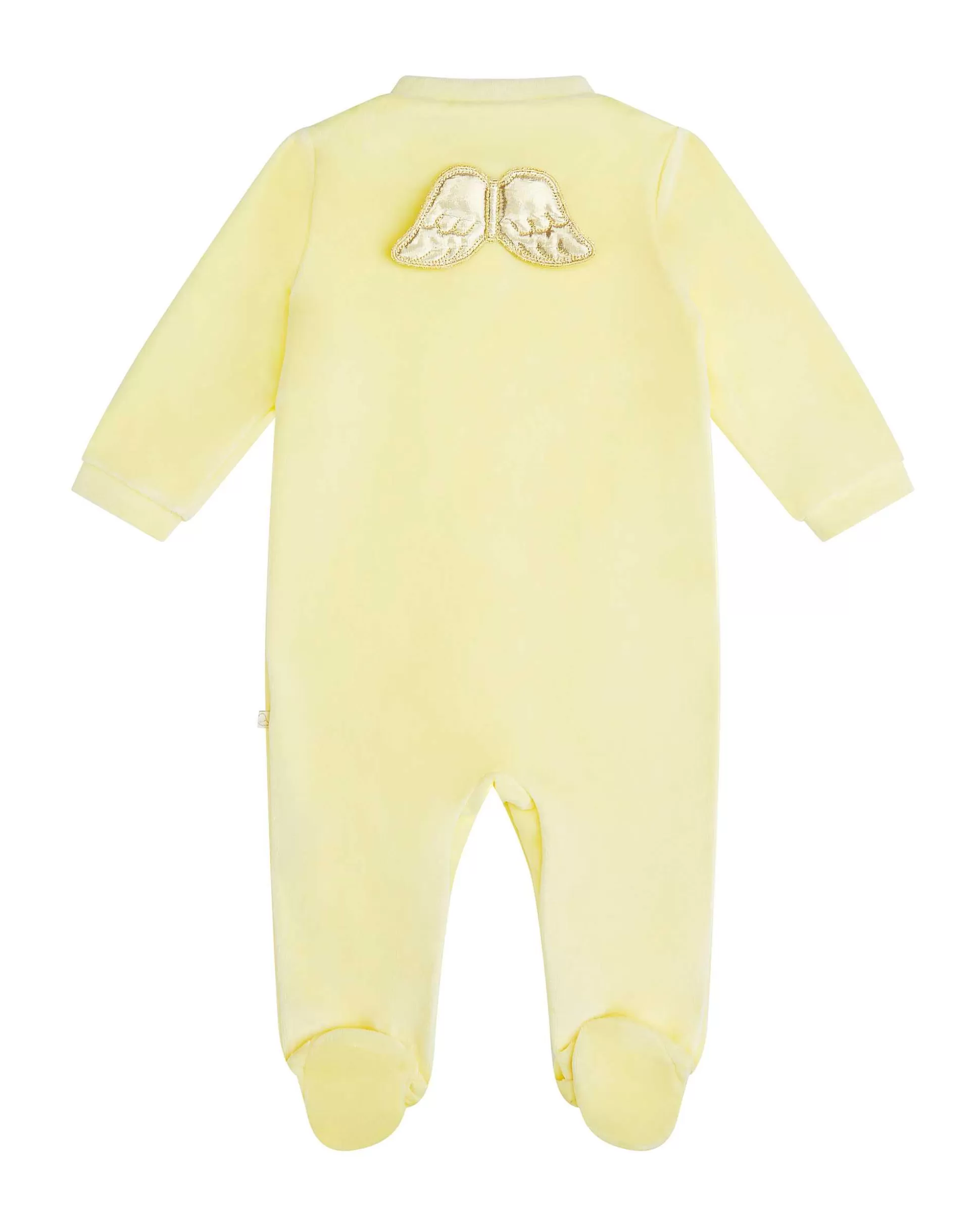 Cheap Angel Wing Velour Sleepsuit - Yellow & Gold Baby The Iconic Angel Wing