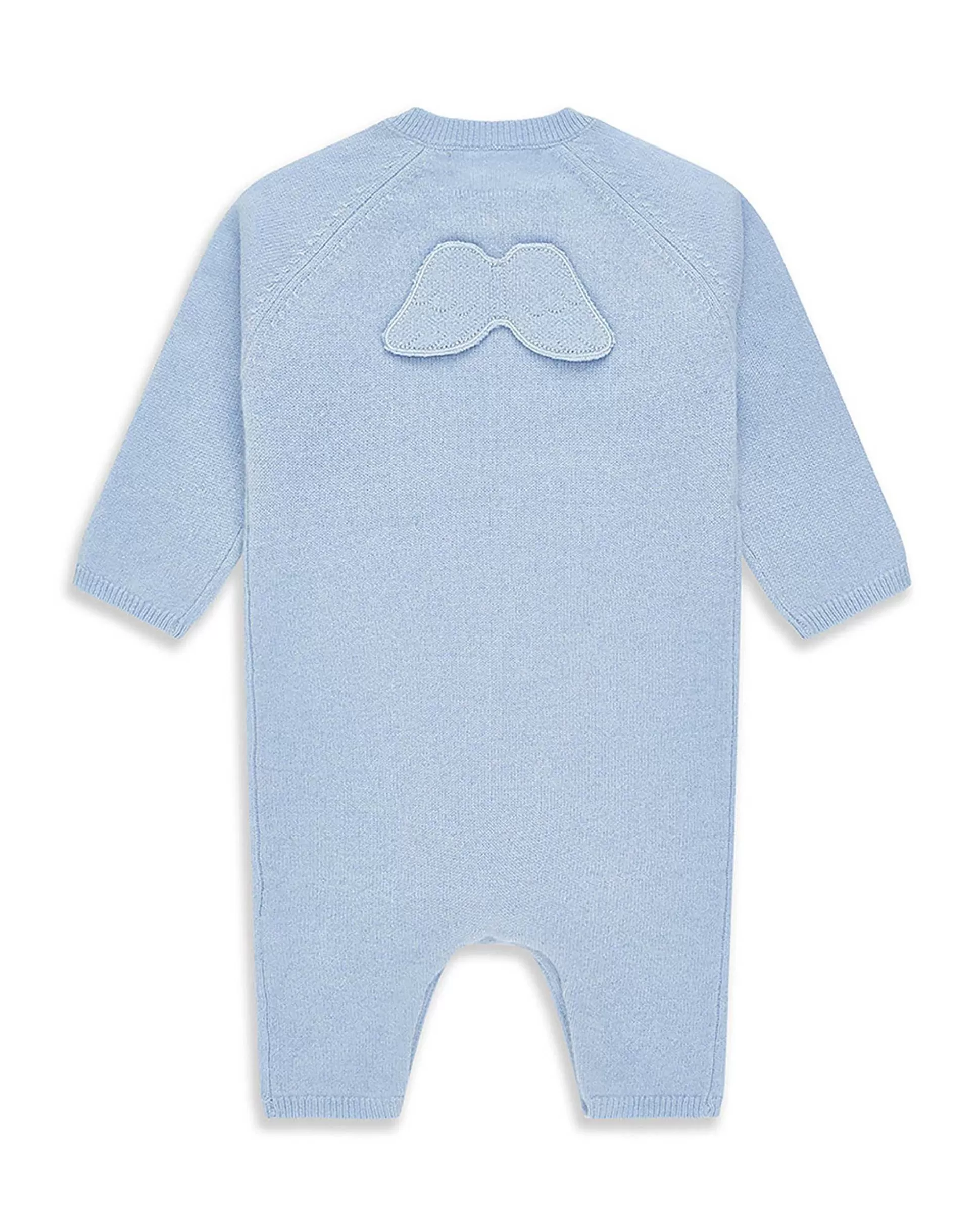 Best Sale Ariel Angel Wing Cashmere Romper - Blue Baby Baby Boy