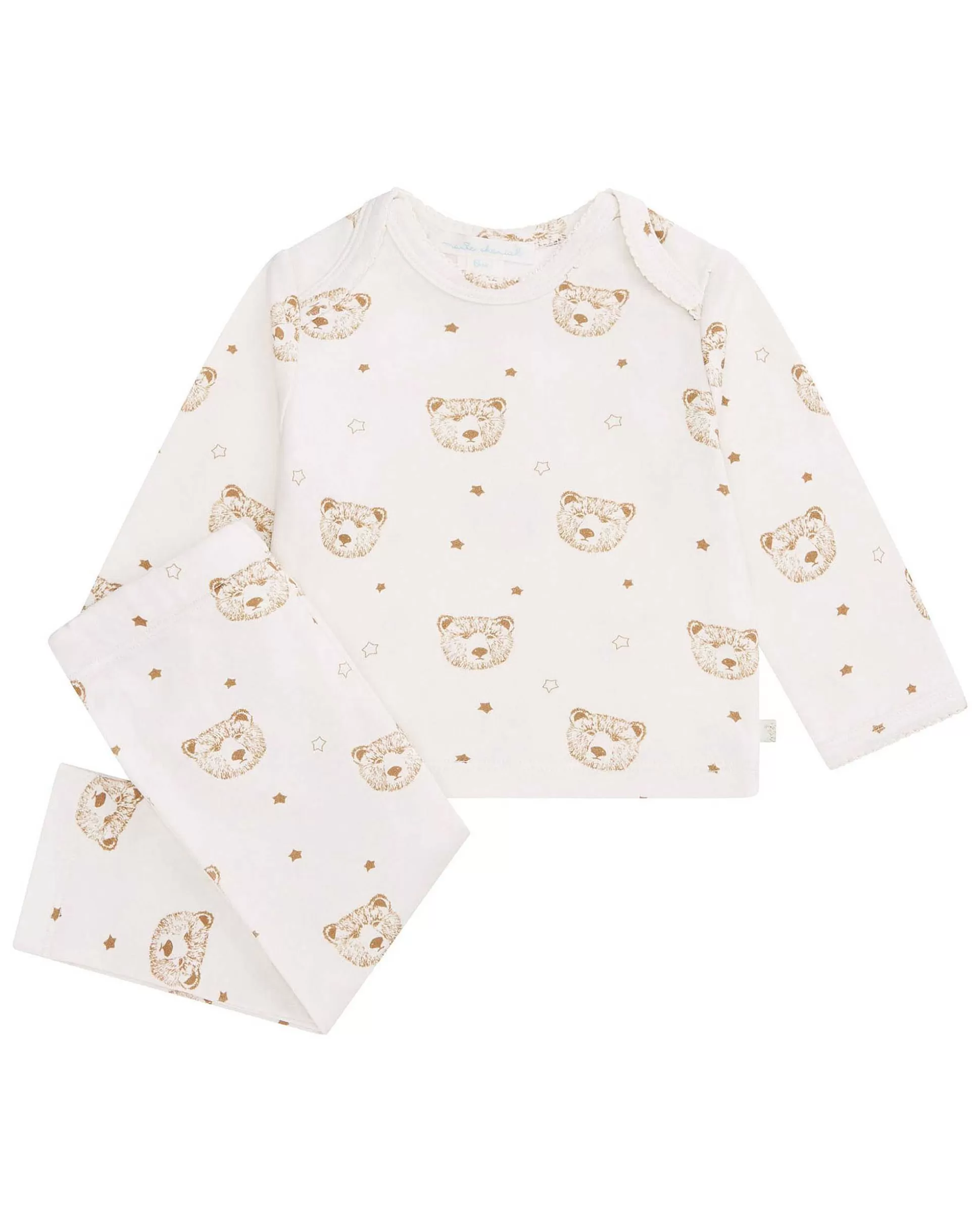 Sale Bear Two Piece Set - Baby Cream Baby Baby Girl