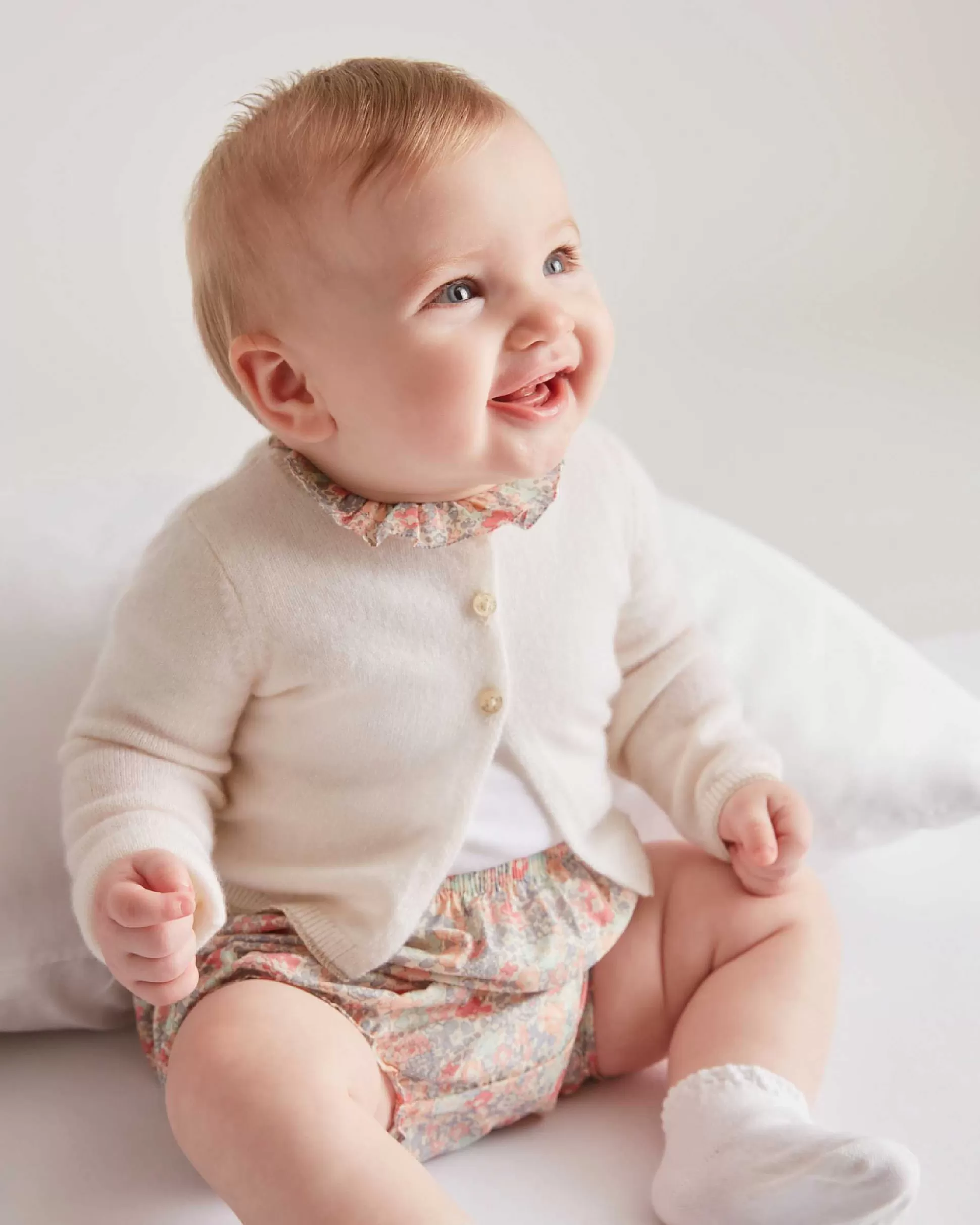 Online Briony Angel Wing Cashmere Cardigan - Ivory Baby The Iconic Angel Wing