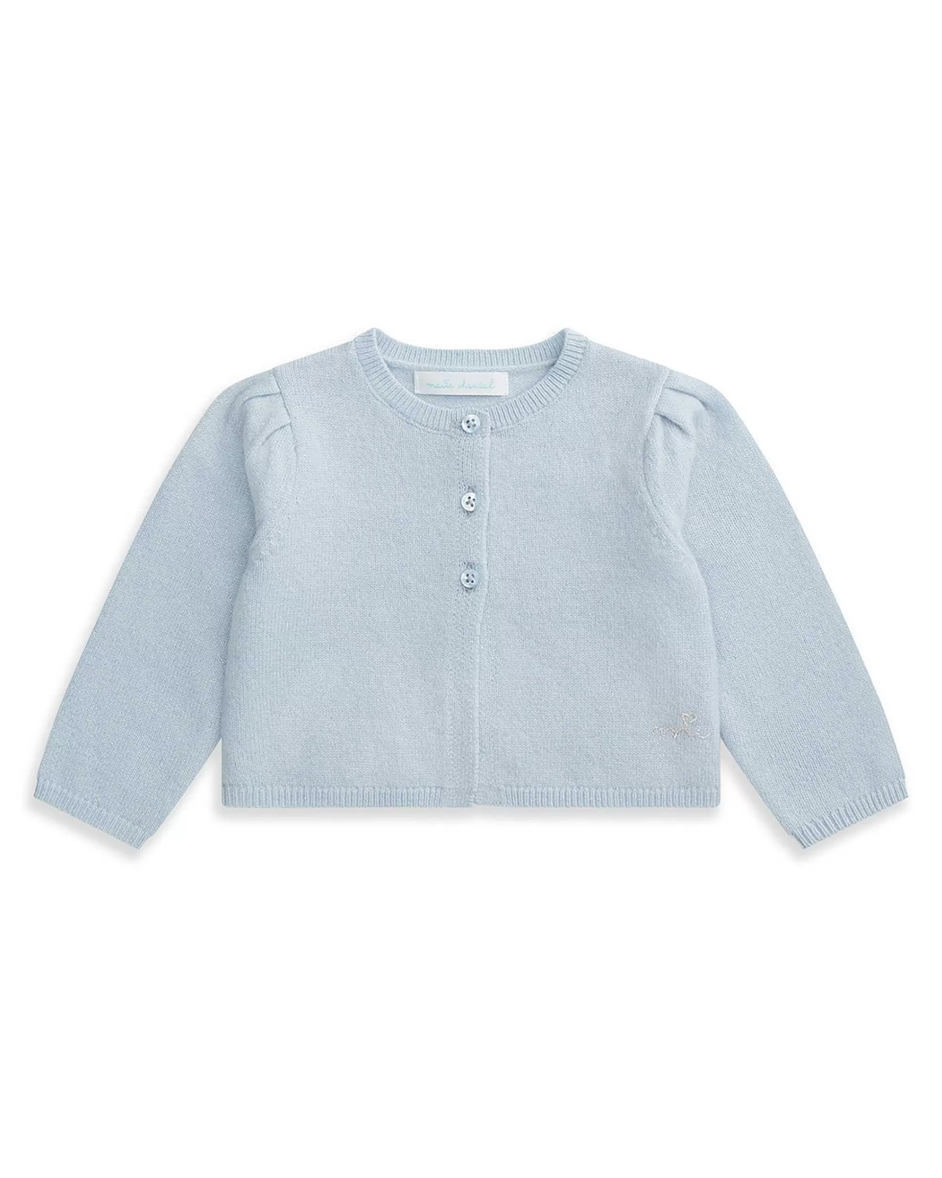 Clearance Cashmere Sparkle Cardigan - Baby Pale Blue Baby Baby Girl