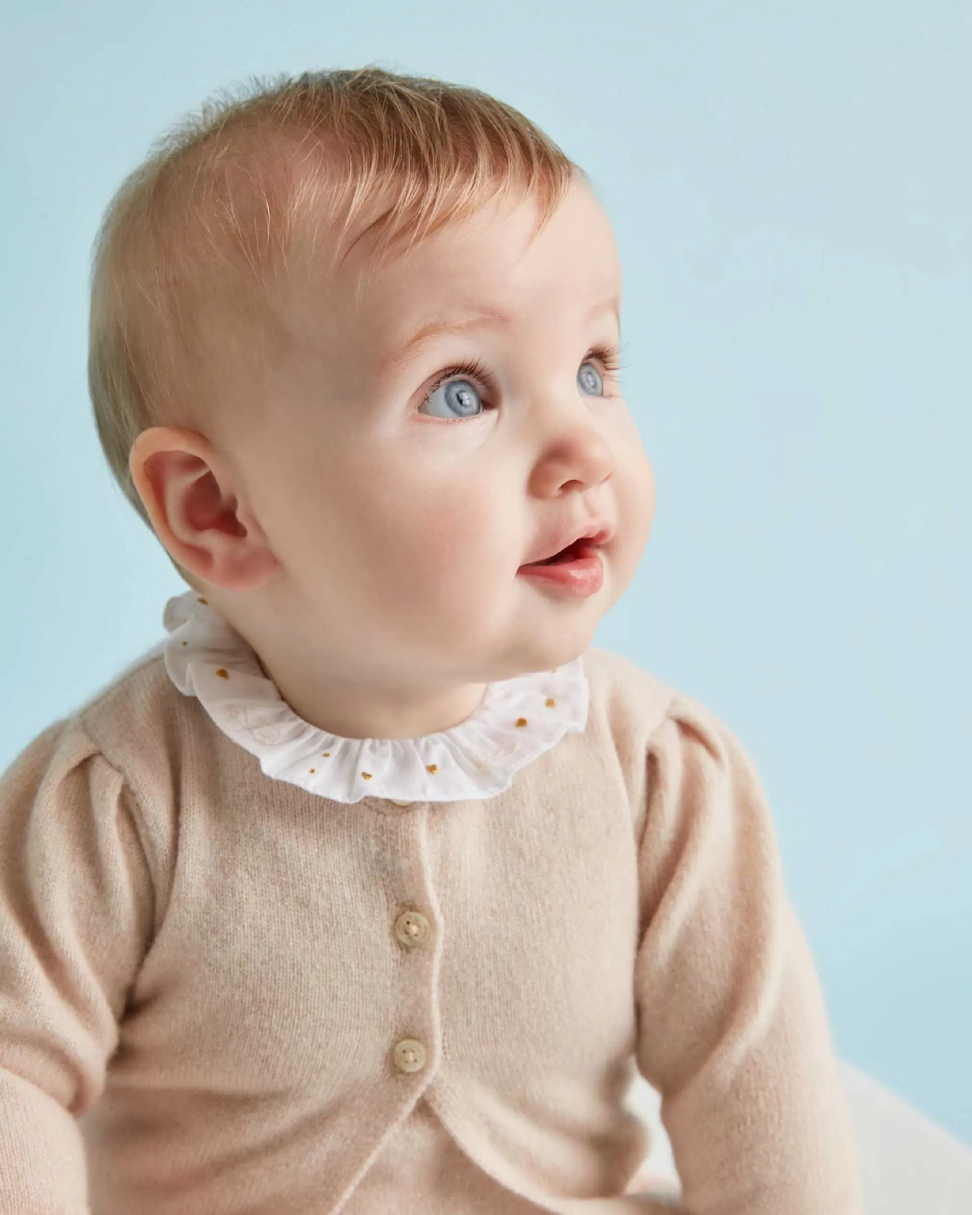 Best Cashmere Sparkle Romper - Blush Baby Baby Girl