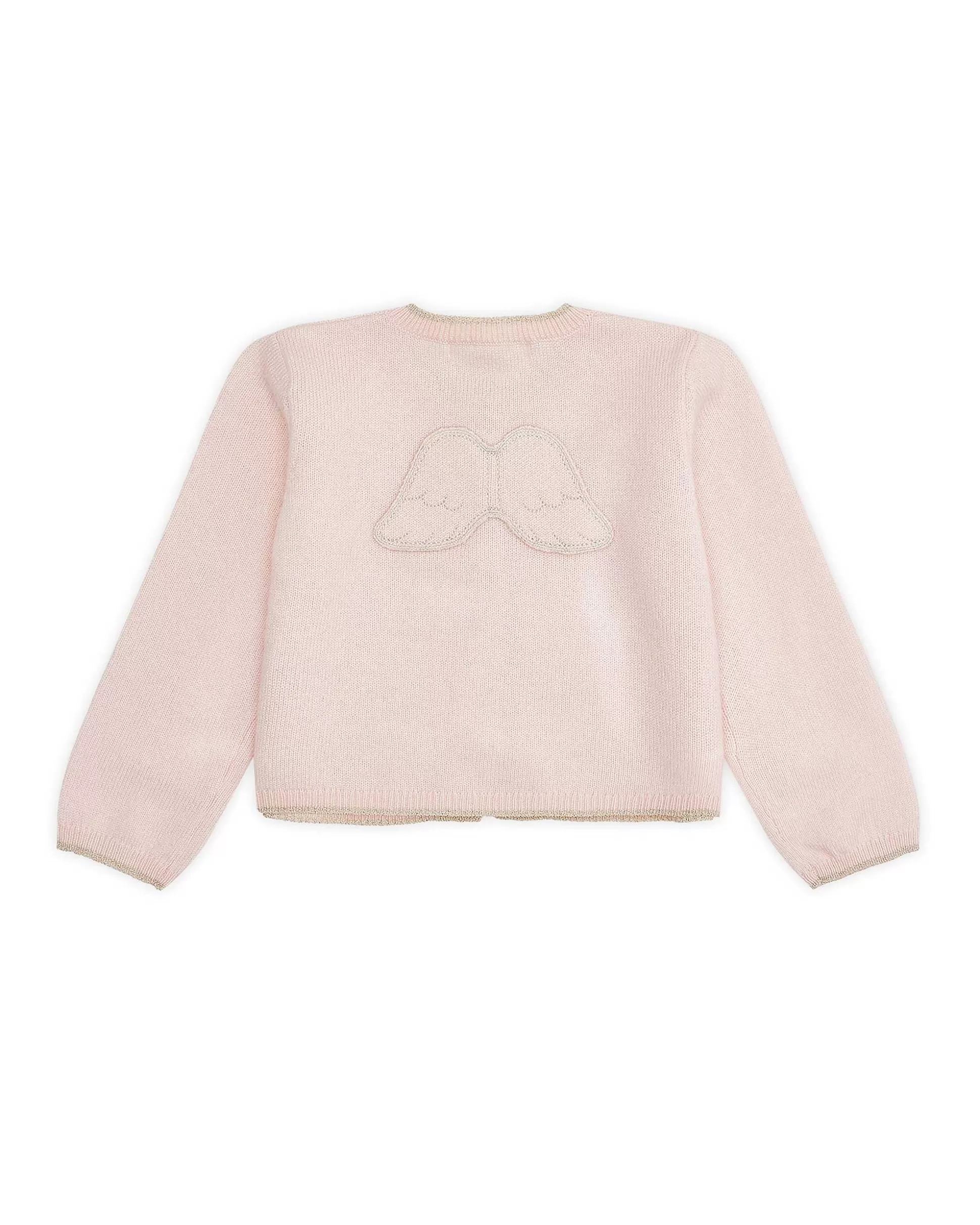 Flash Sale Cassiel Angel Wing Cashmere Cardigan - Pink Baby The Iconic Angel Wing