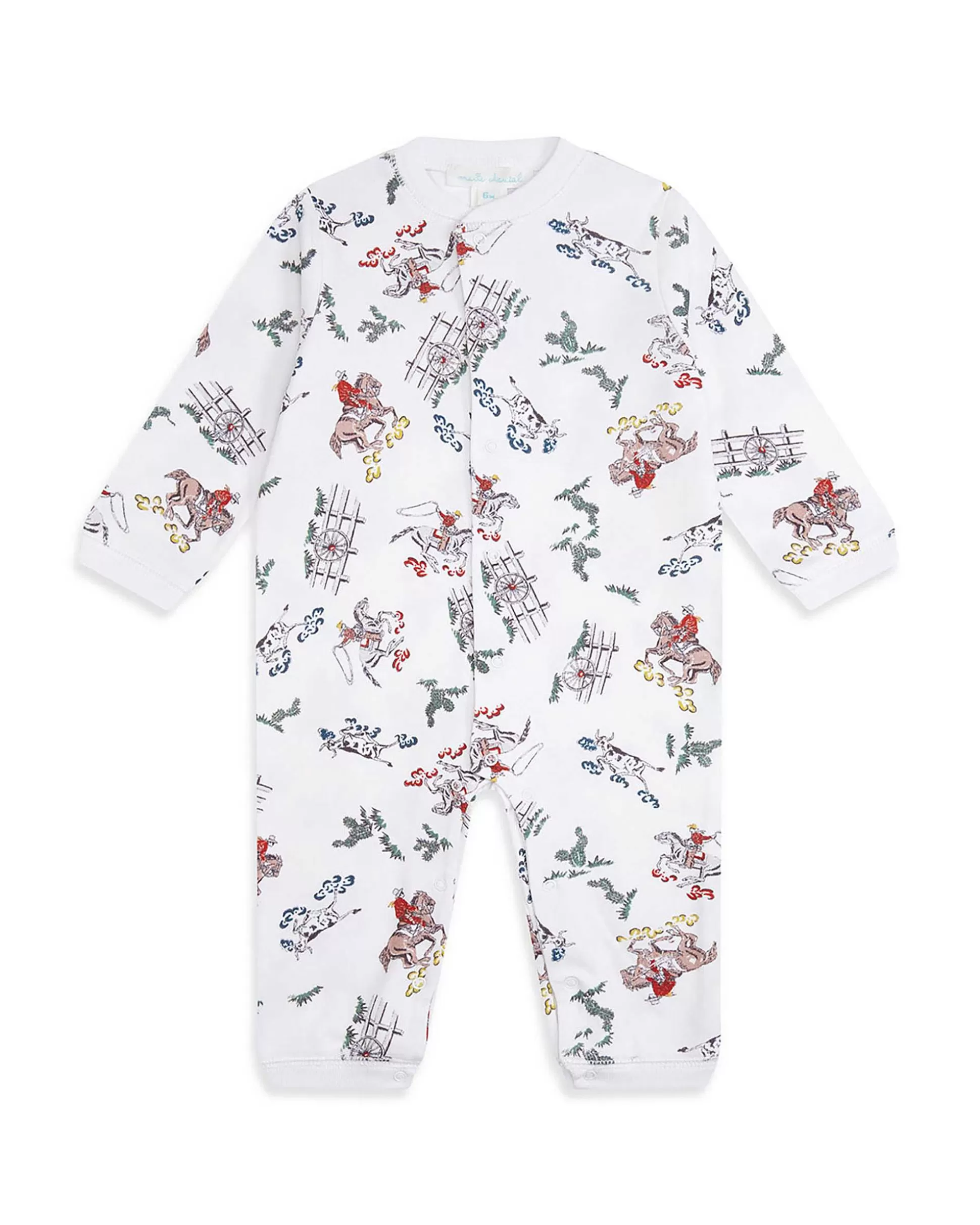 Online Cowboy Romper - Cream Baby Baby Girl