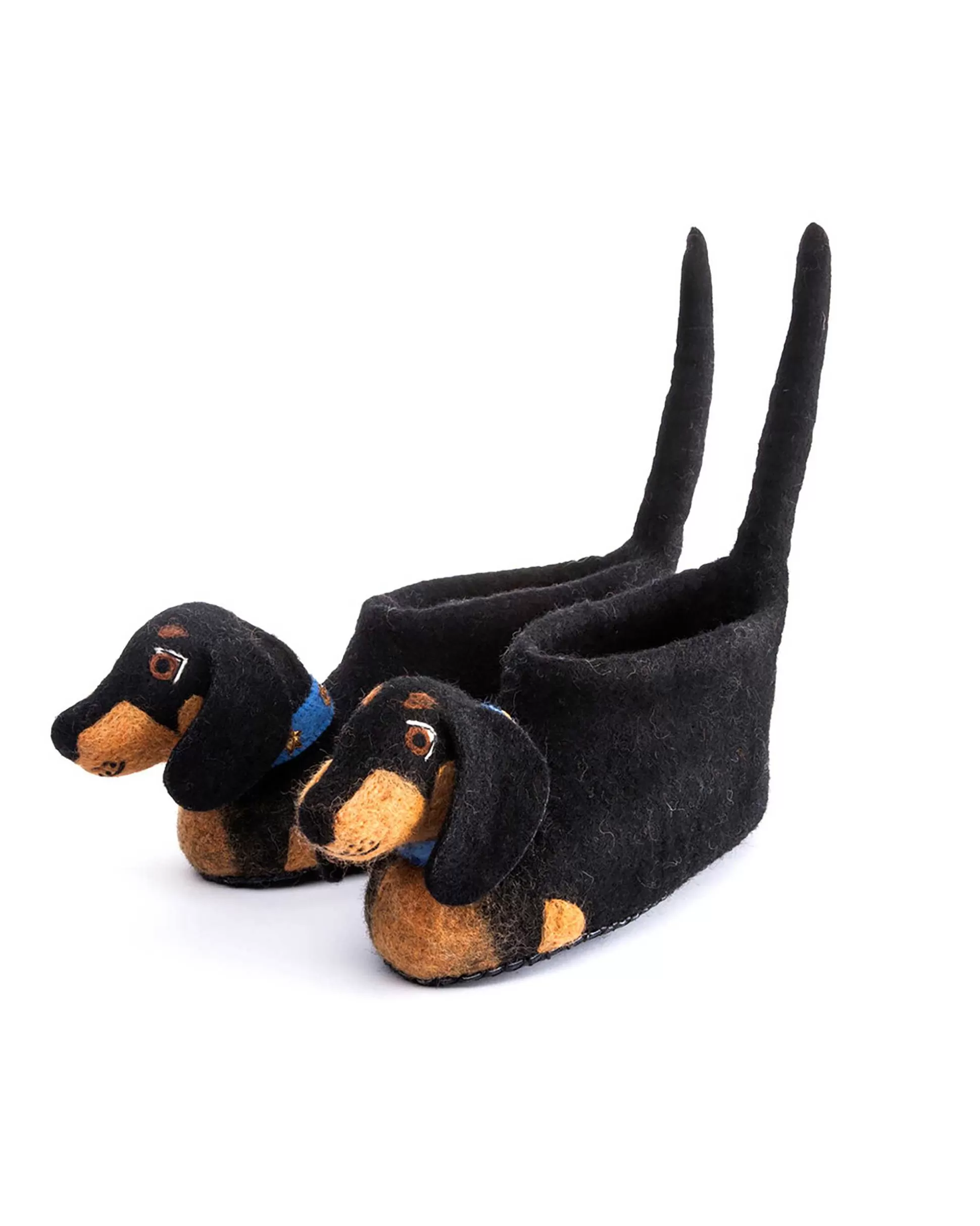 Fashion Dotty Dachsund Slippers Child Sleepwear