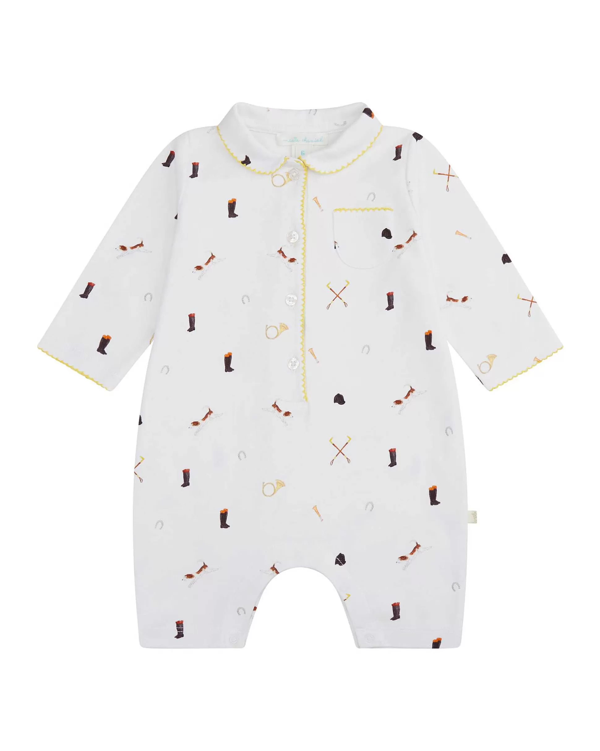 Best Equestrian Organic Cotton Romper Baby Baby Boy