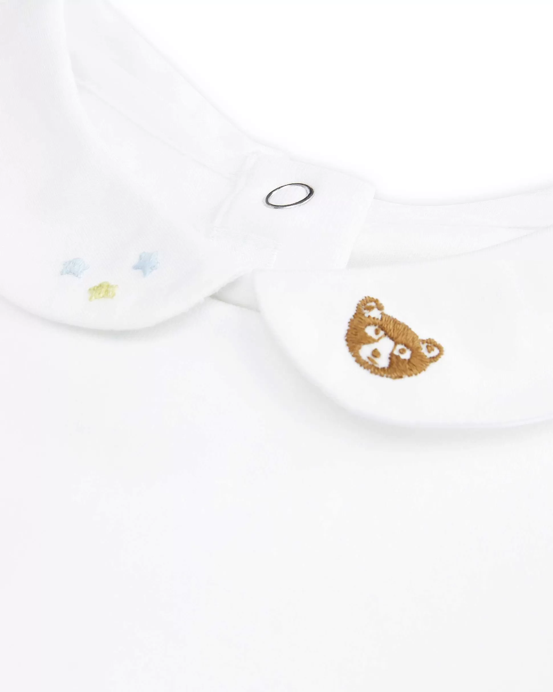 Clearance Little Bear Embroidered Collar Onesie Baby Baby Boy