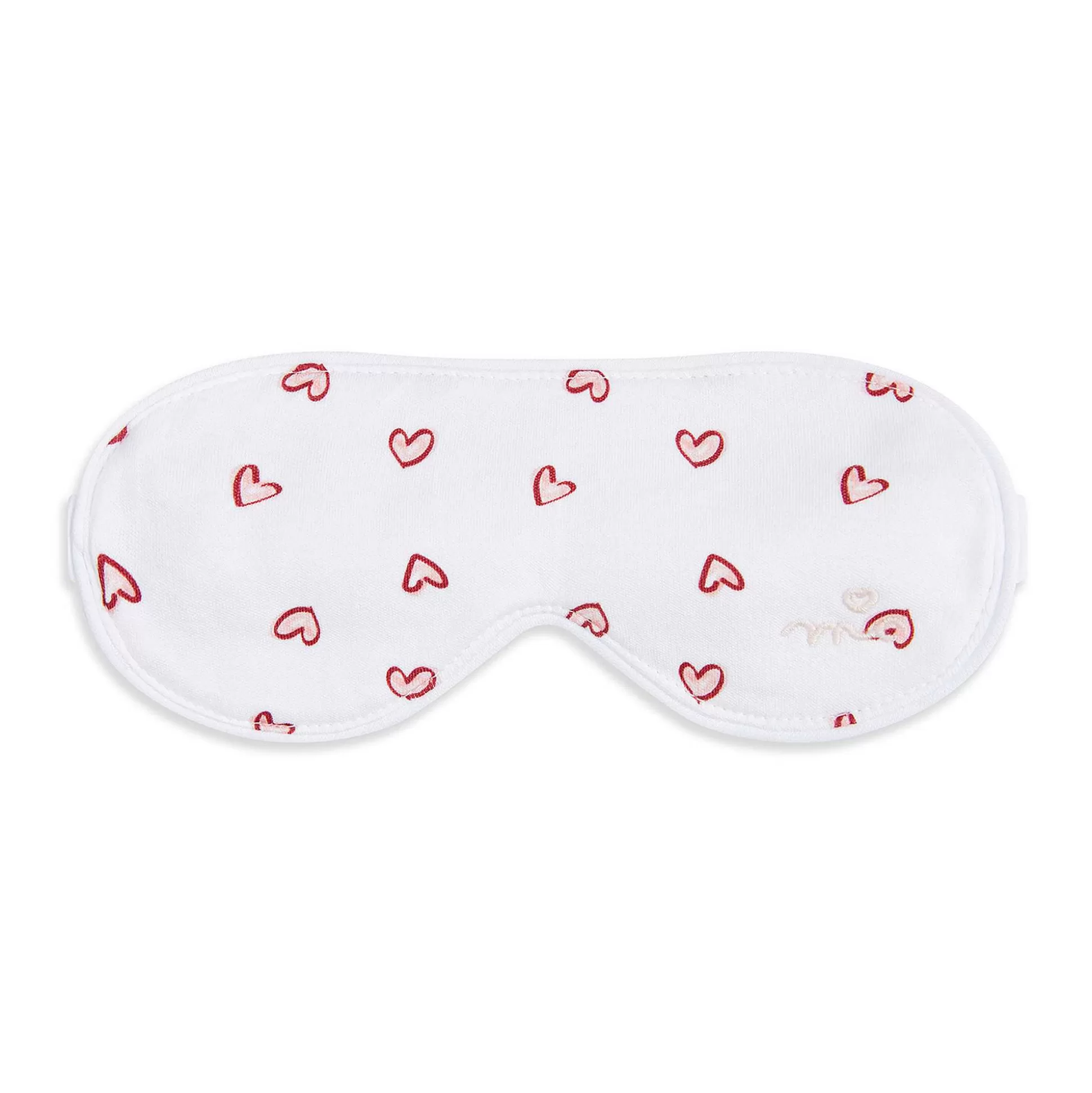 Cheap Love Heart Eye Mask - Adult White Adult Sleepwear