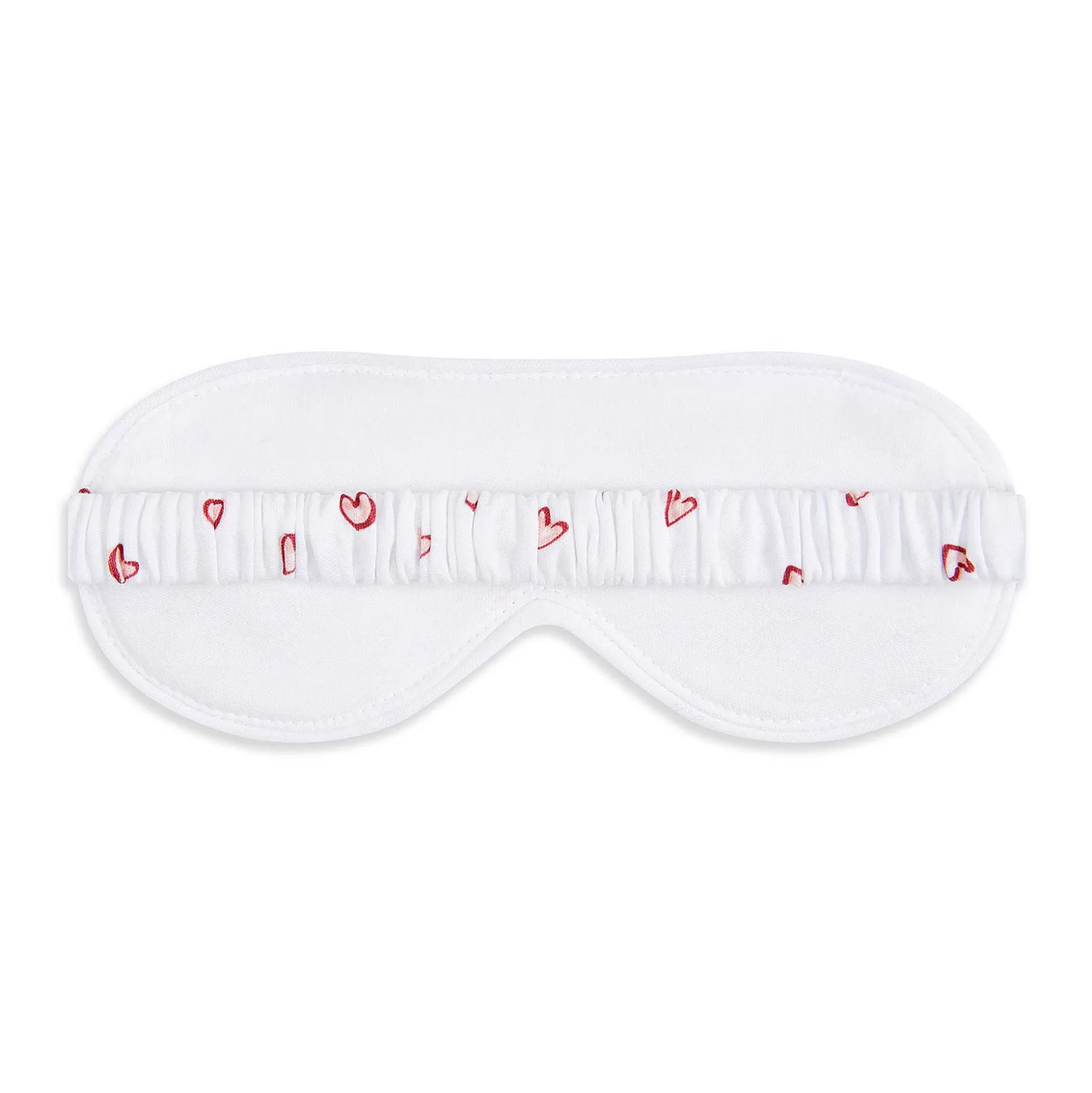 Cheap Love Heart Eye Mask - Adult White Adult Sleepwear