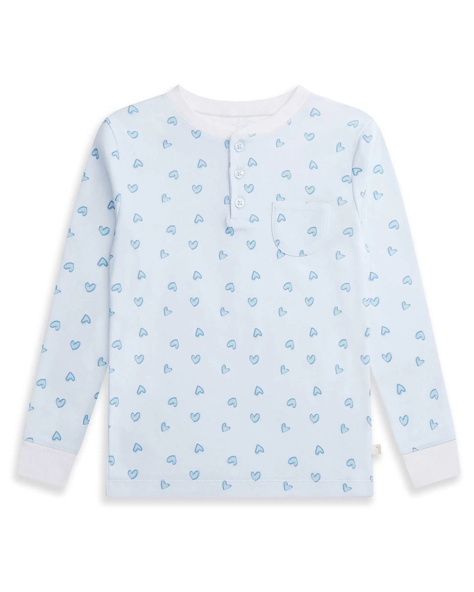 Online Love Heart Pyjama - Child Blue Child Sleepwear