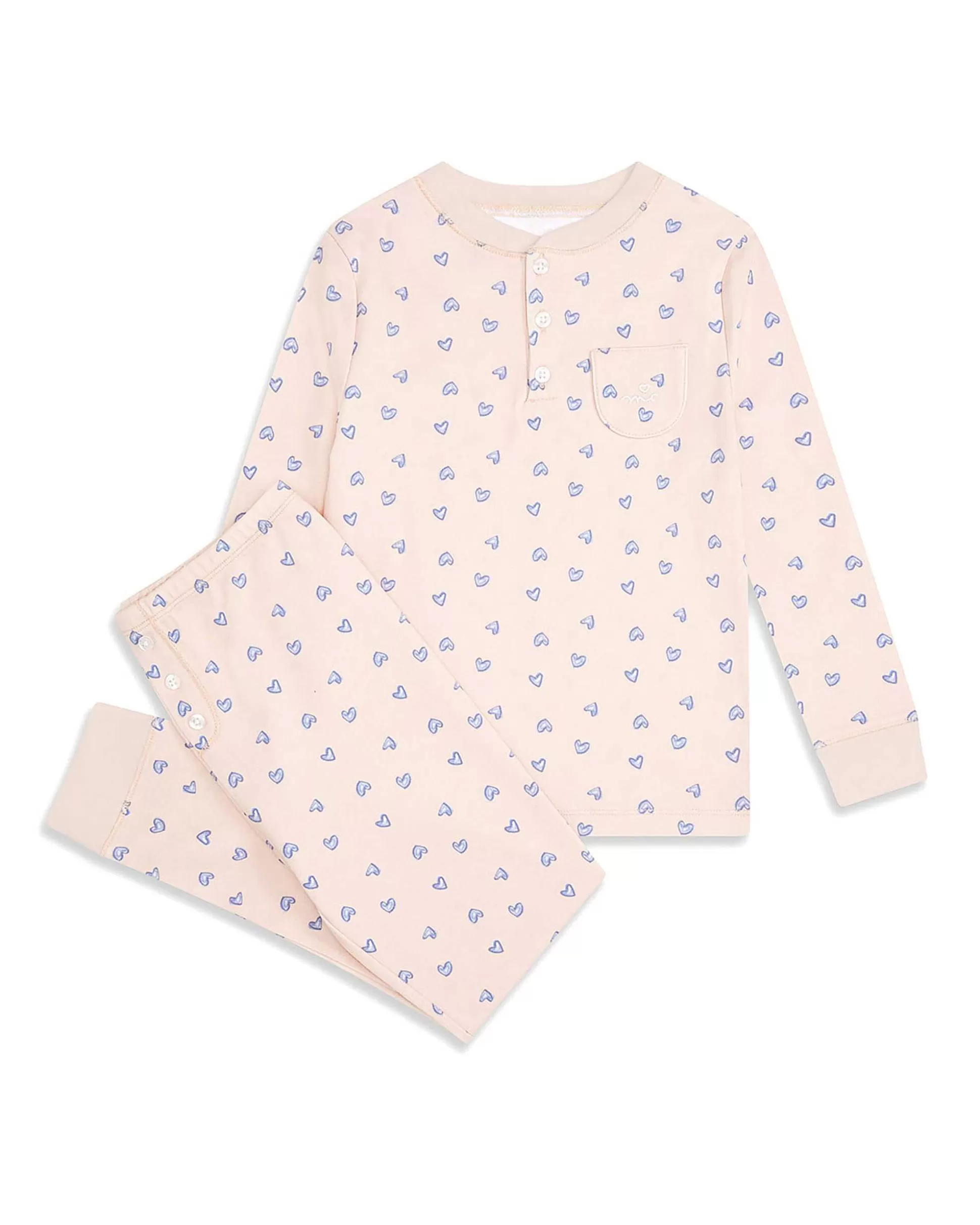 Cheap Love Heart Pyjamas - Child Pink Child Sleepwear