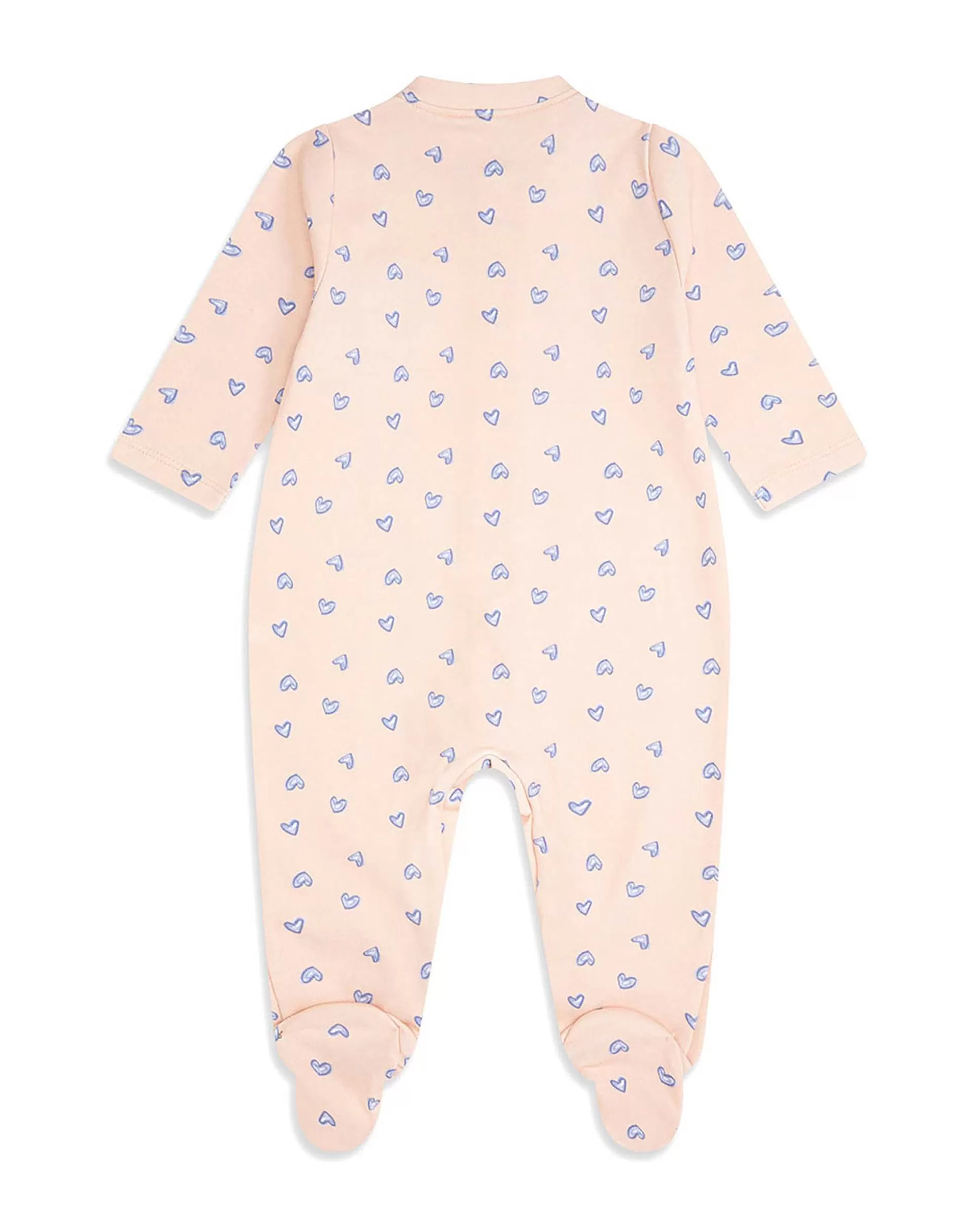 Store Love Heart Sleepsuit - Pink Baby Baby Girl