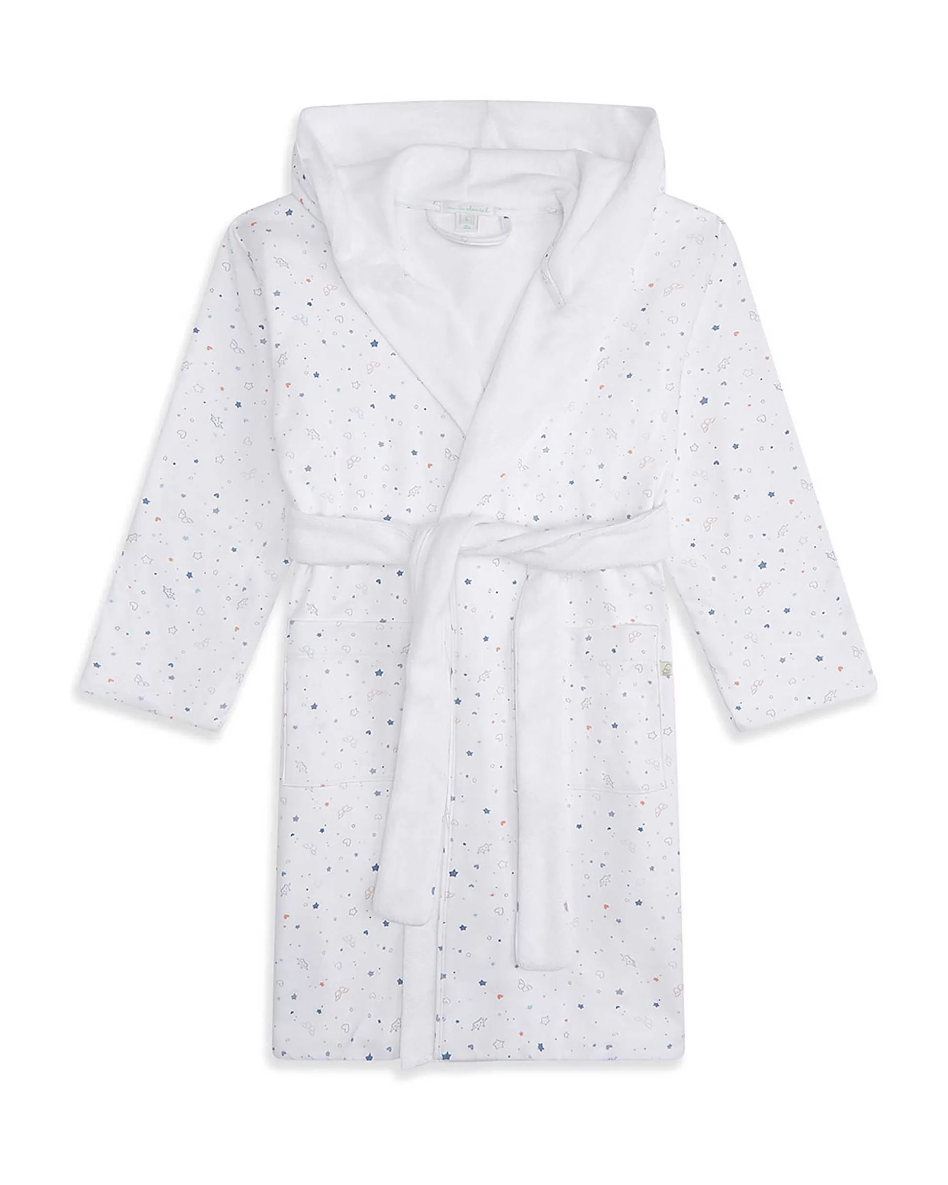 Outlet Star & Crown Bathrobe - Blue Child Sleepwear