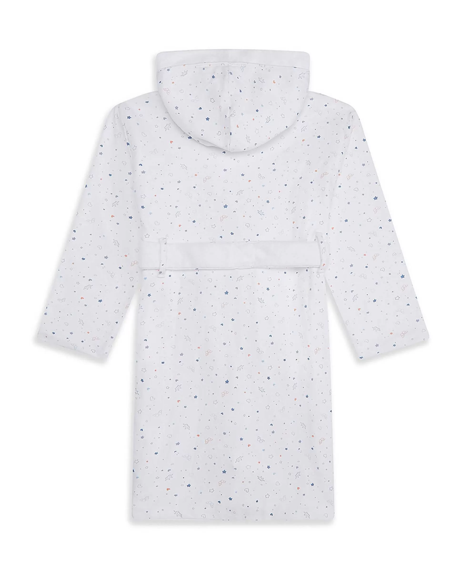 Outlet Star & Crown Bathrobe - Blue Child Sleepwear