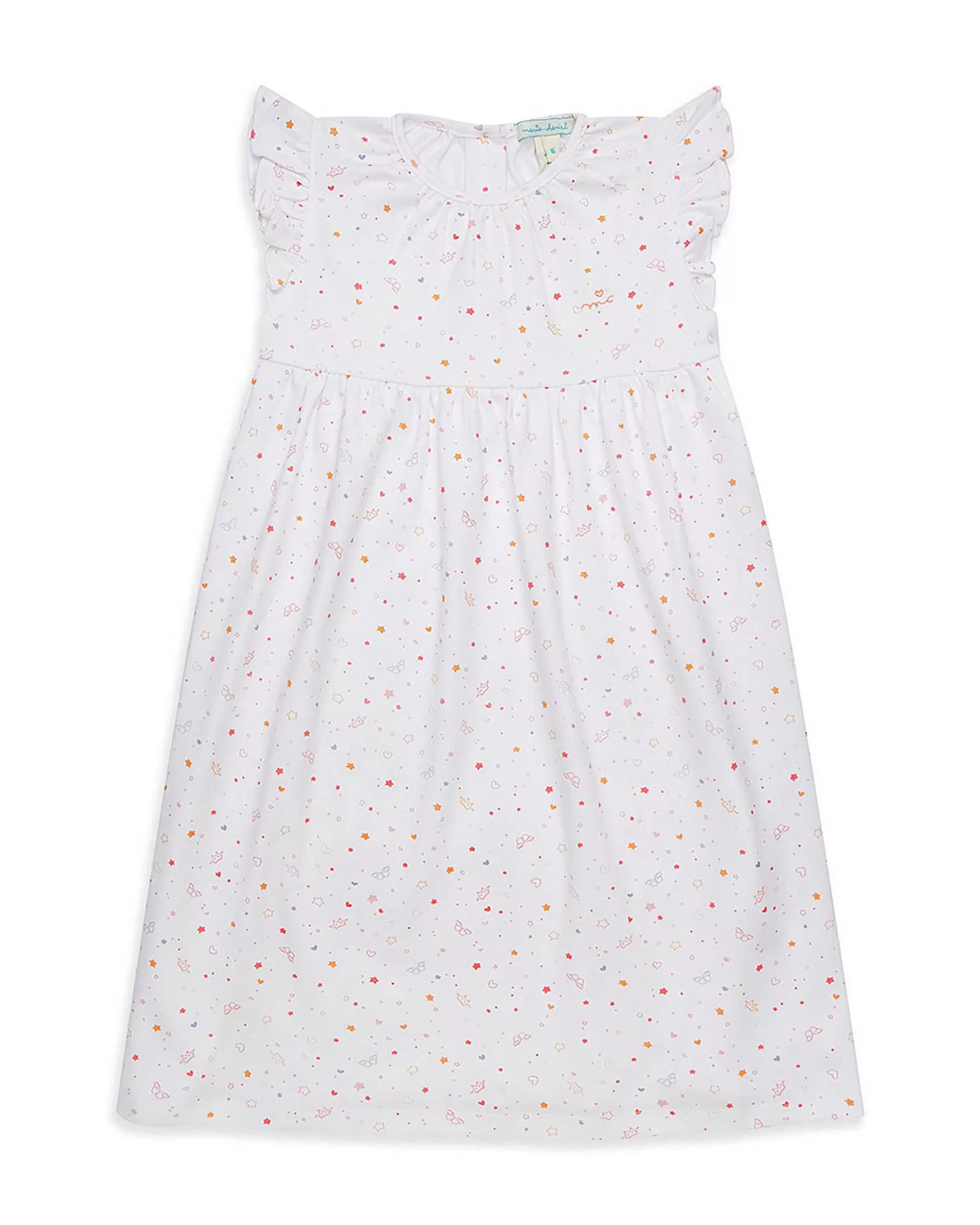 Sale Star & Crown Nightgown - Child White/Pink Child Sleepwear