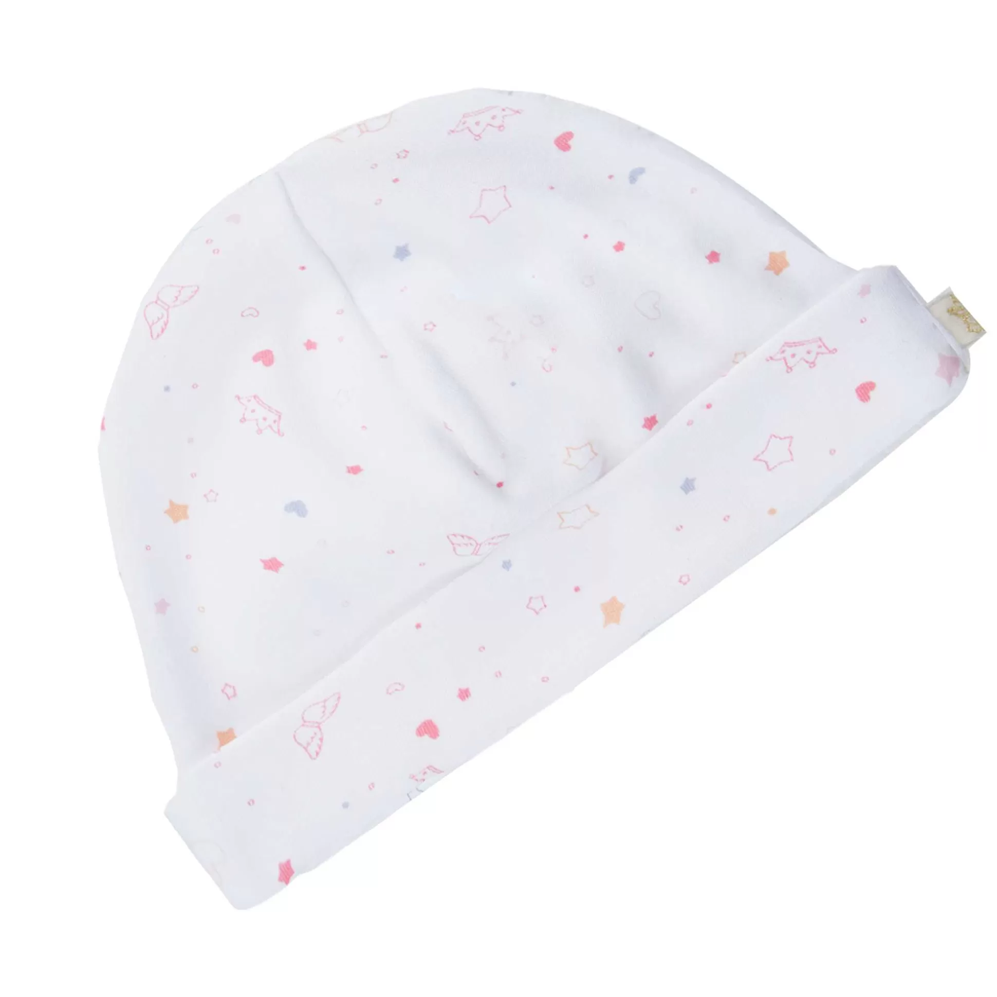 Cheap Star & Crown Print Hat, Bib And Mitten'S Set - Pink Gifts Gift Sets