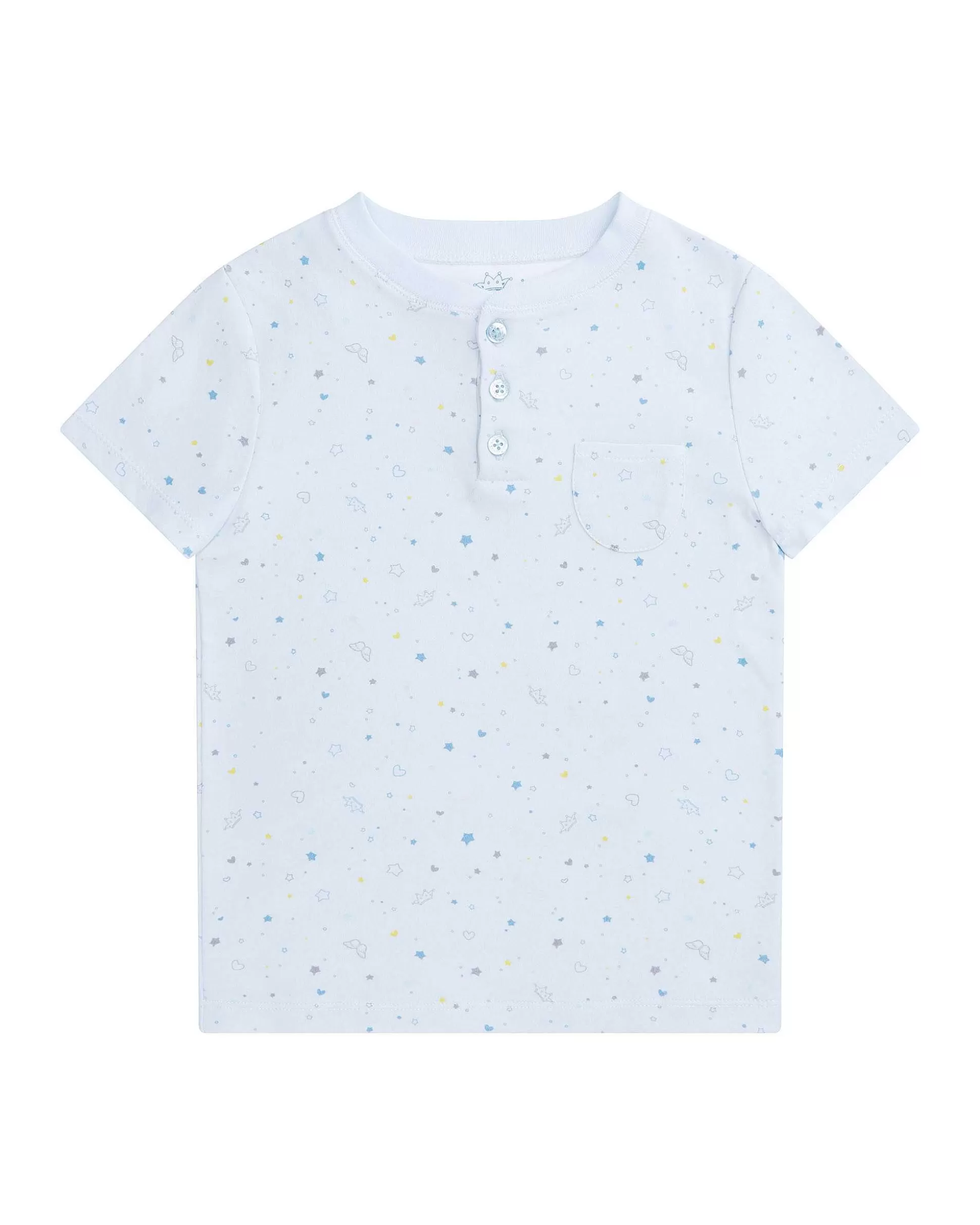 New Star & Crown Short Pyjamas - Child Blue Child Sleepwear