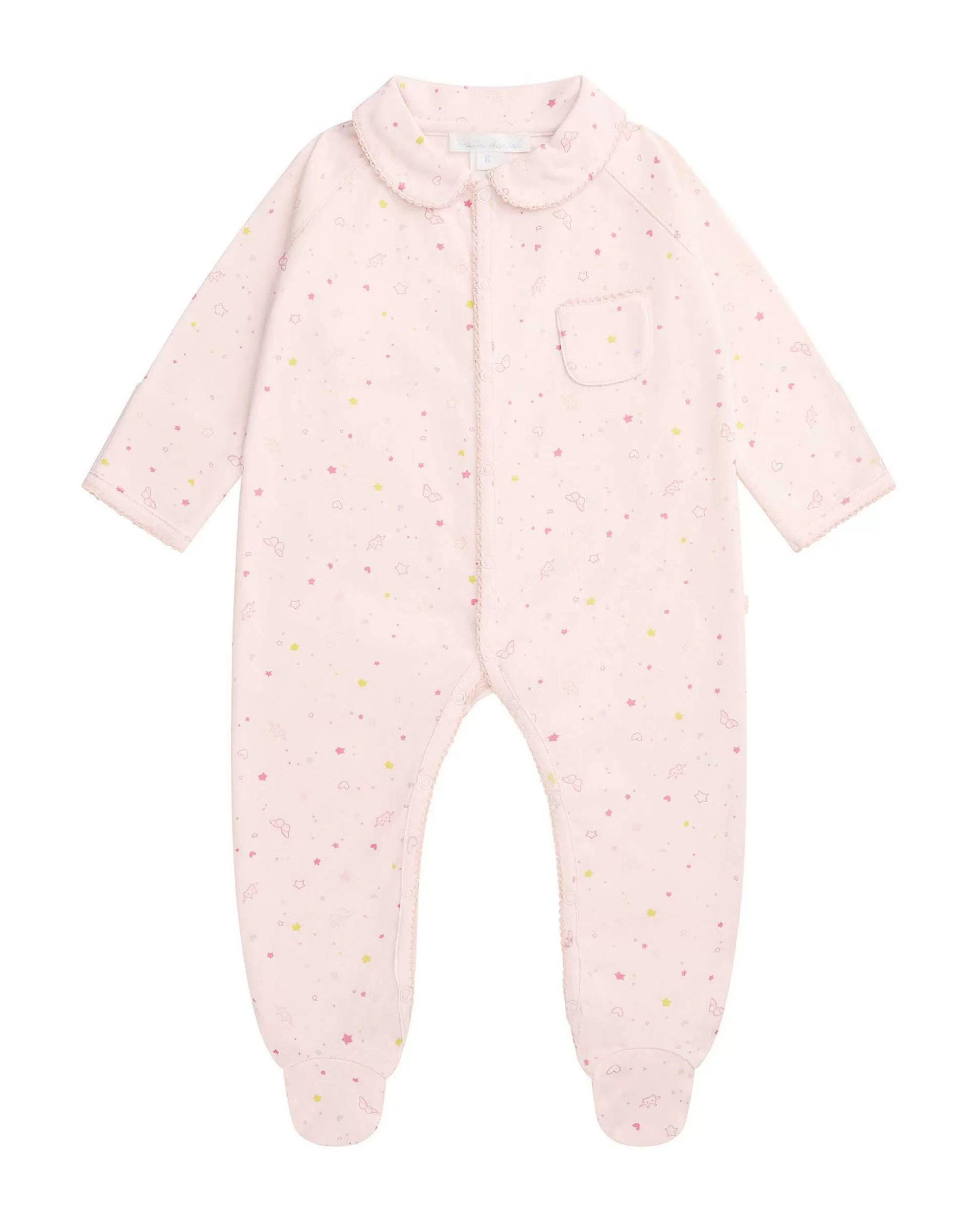 Store Star & Crown Sleepsuit - Pink Baby Baby Girl