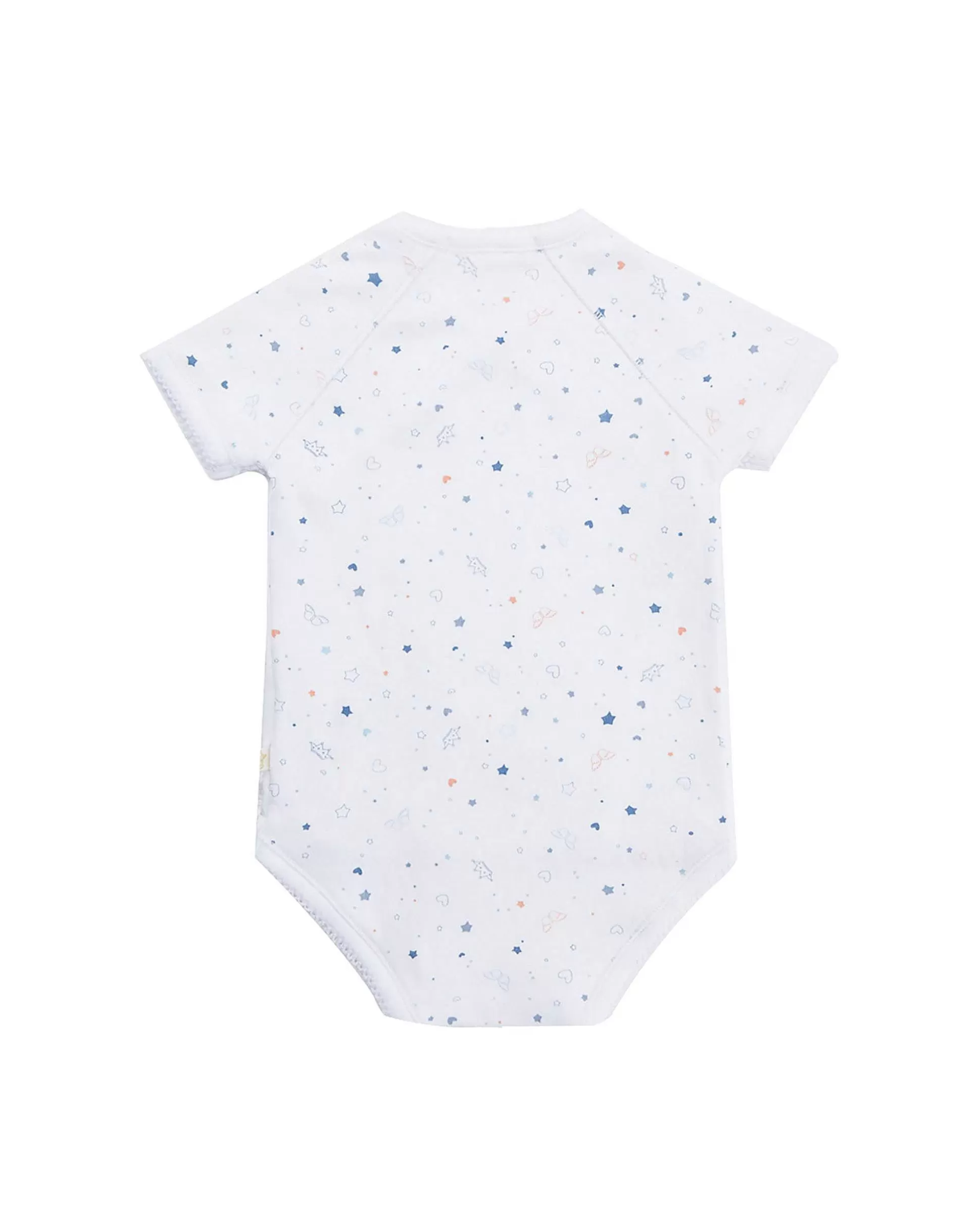 Discount Star & Crown Wrap Onesie - Blue Baby Baby Boy