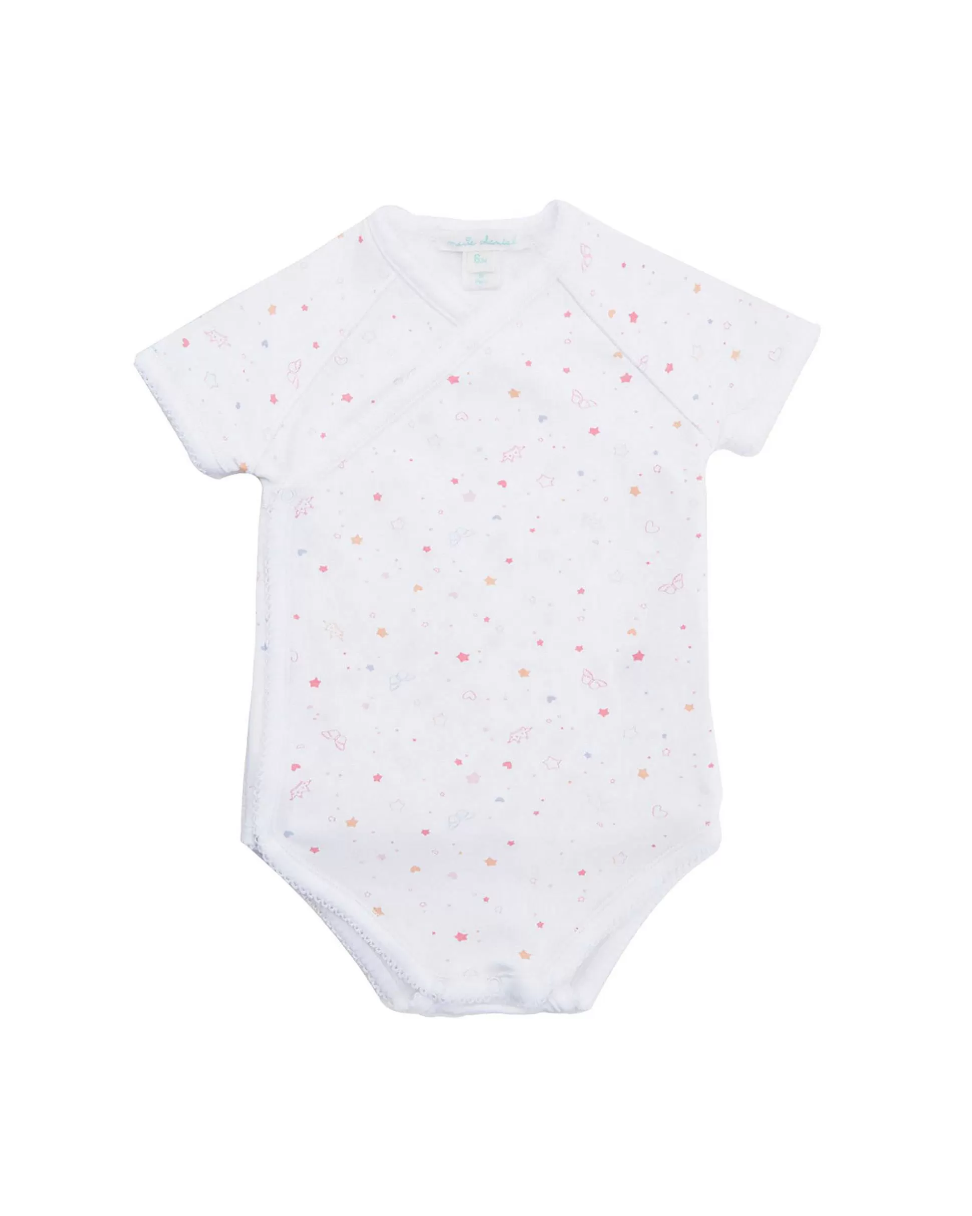 Clearance Star & Crown Wrap Onesie - Pink Baby Baby Girl